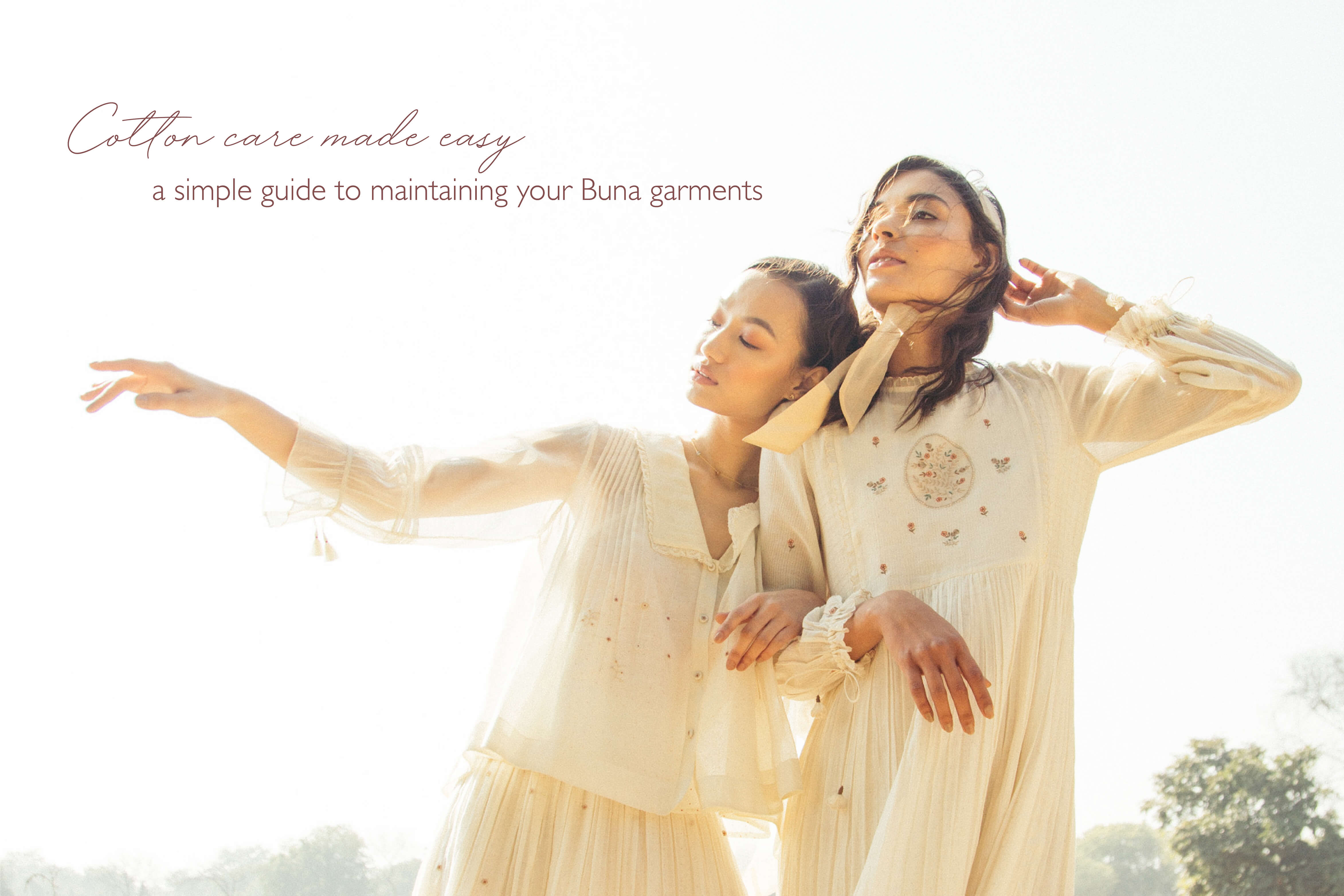 Cotton Care Made Easy: A Simple Guide to Maintaining Your Buna Garments