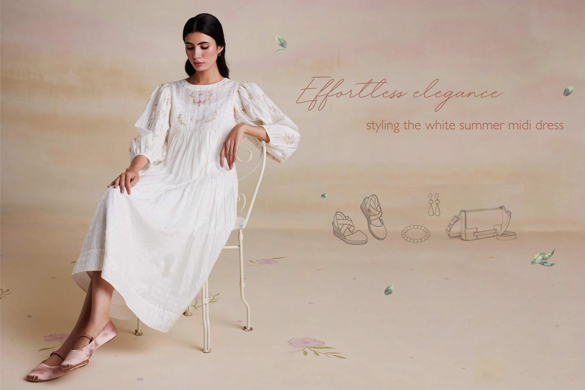 knee length dresses for ladies NURSING COLLECTION: What A Surprise Sage Floral Midi Dress – Shop the Mint main image 0