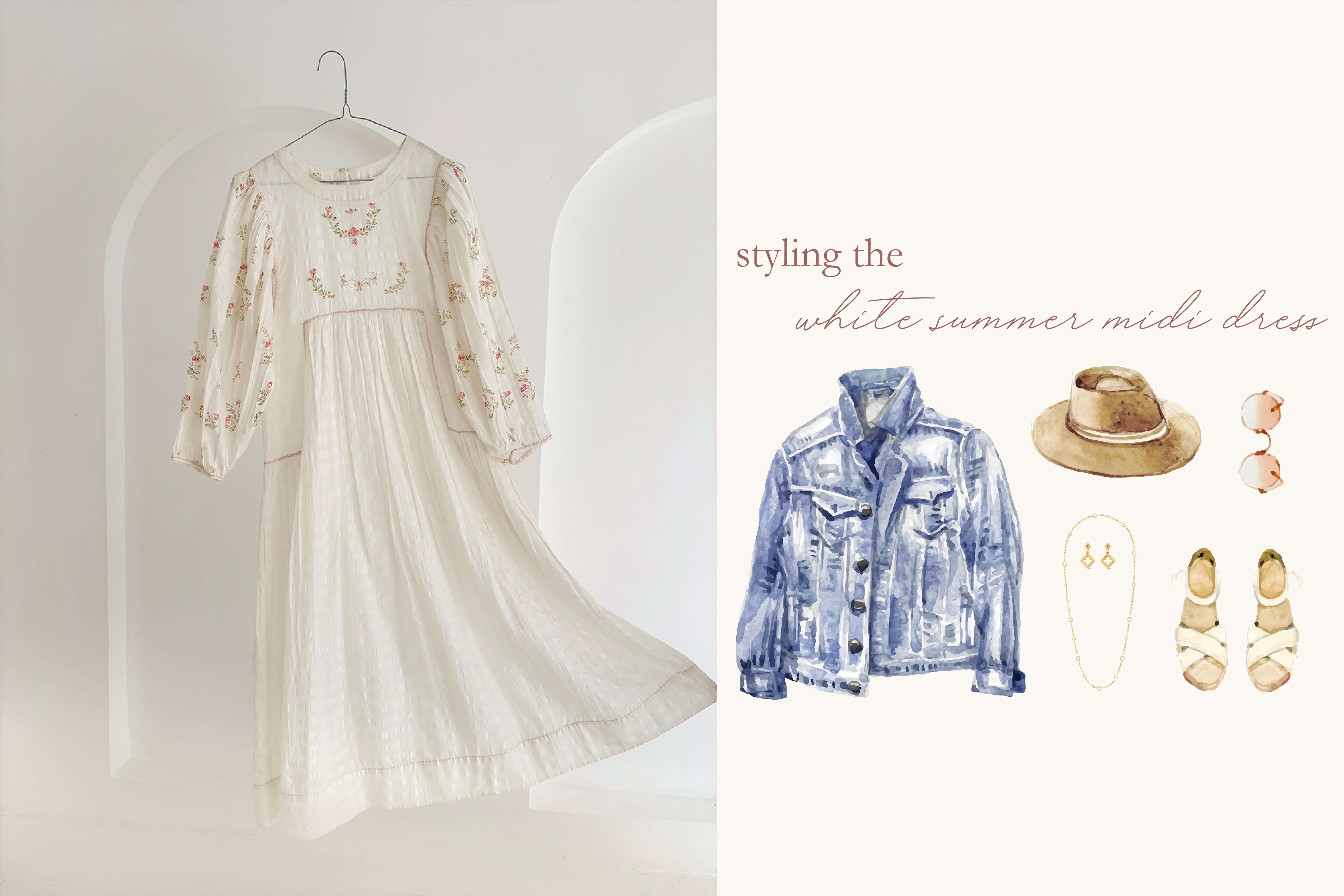 Effortless Elegance: Styling the White Summer Midi Dress