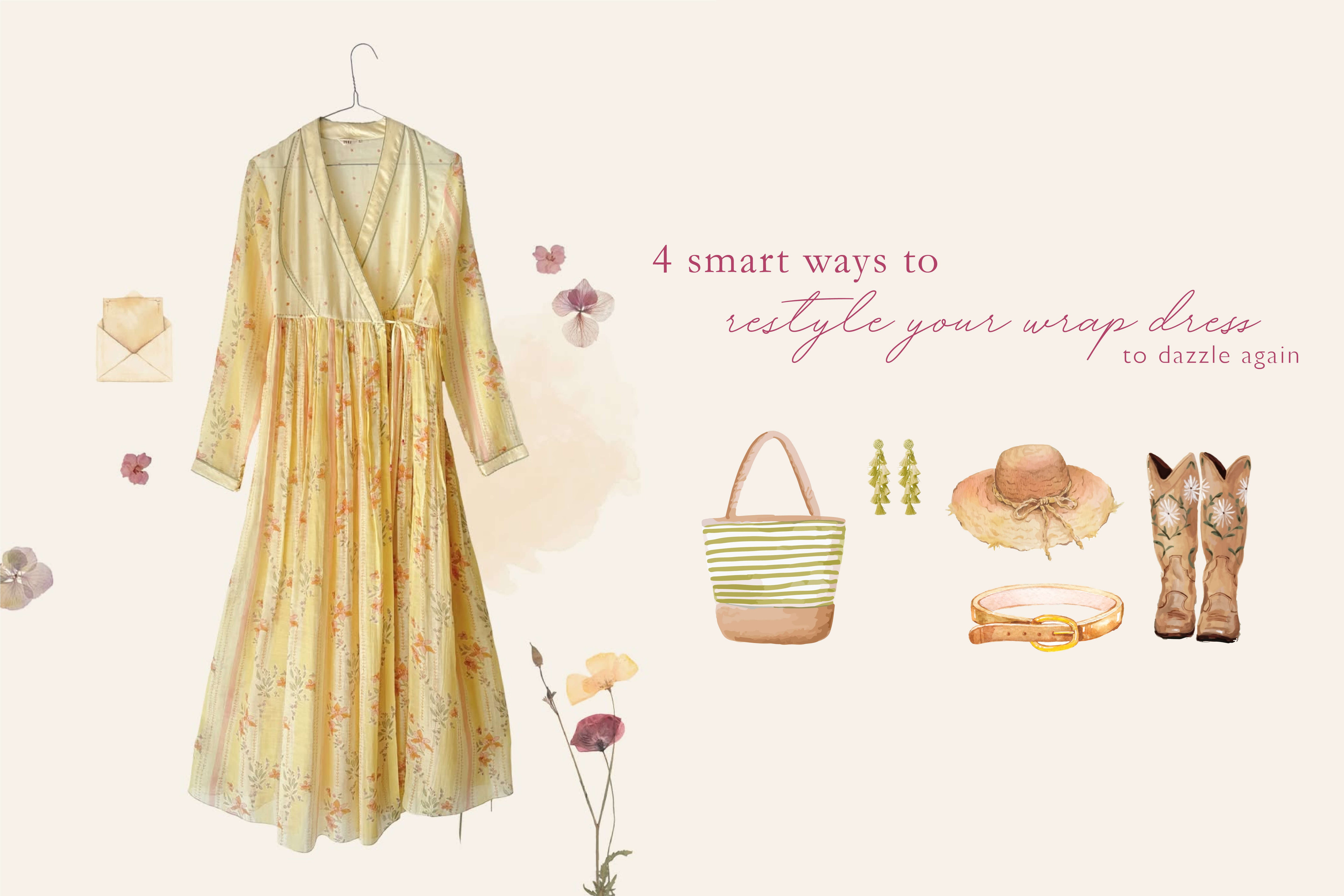 4 Smart Ways to Restyle Your Old Wrap Dress to Dazzle Again