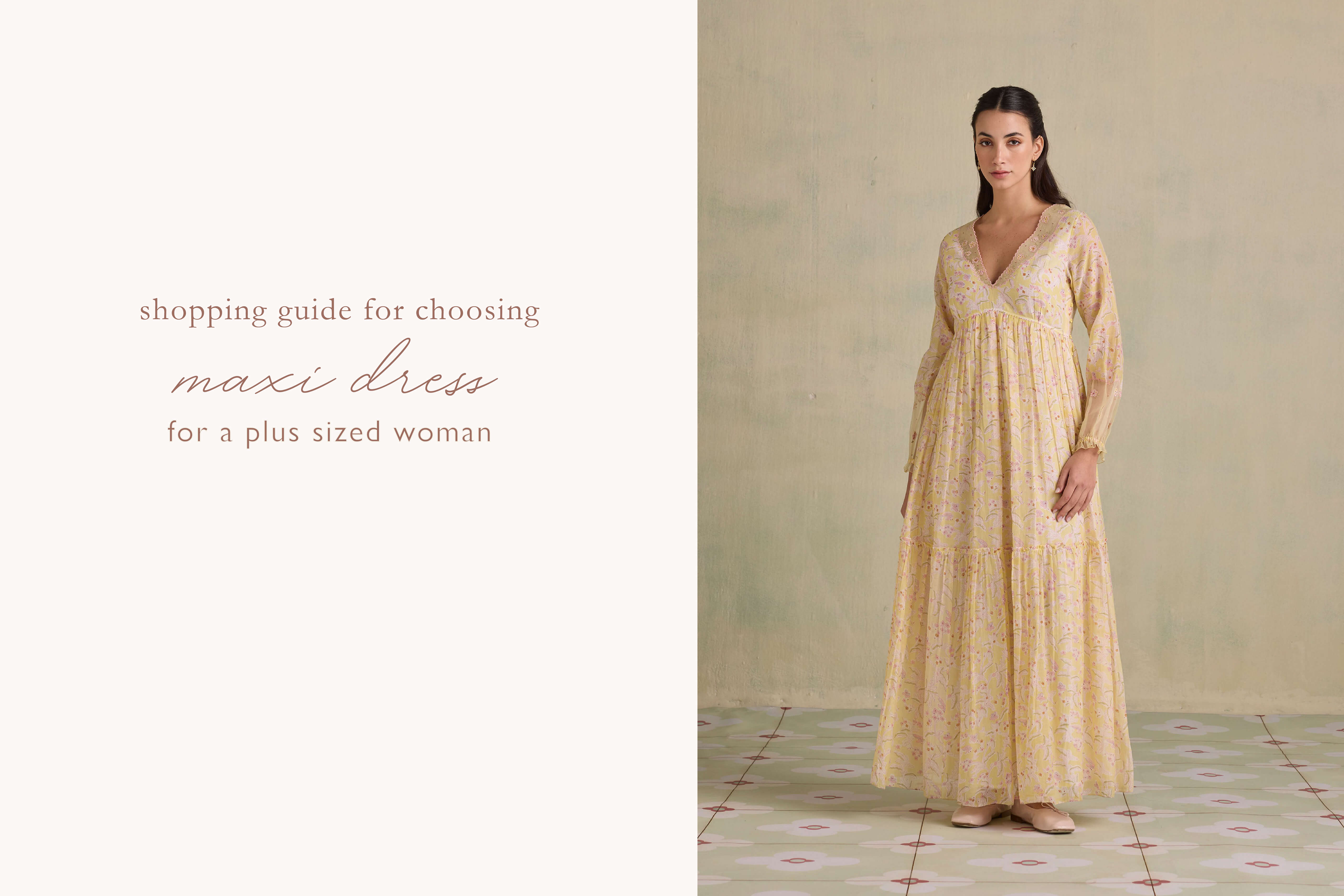 Shopping Guide for Choosing Maxi dress for a Plus Size Women