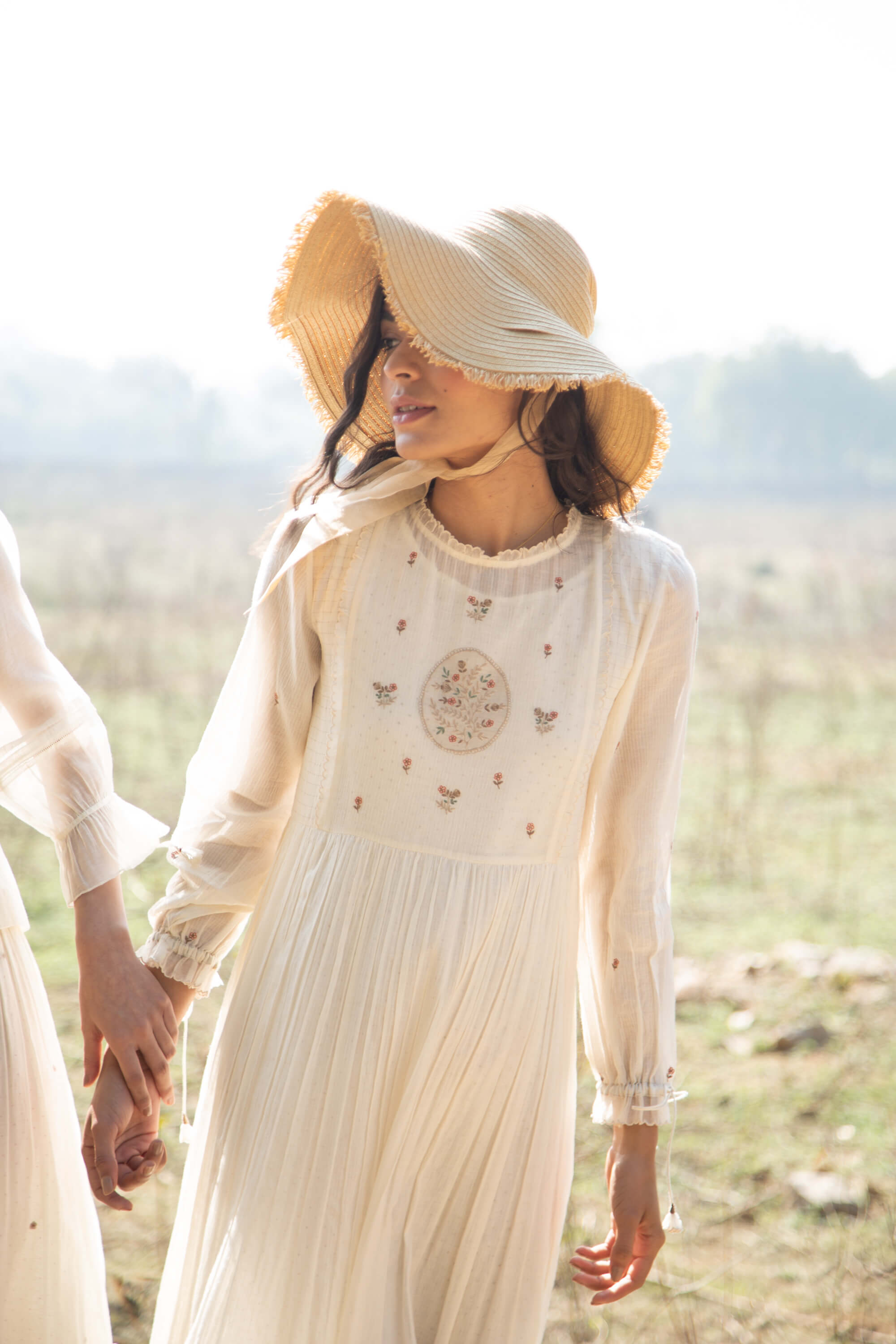 sachin and babi light blue dress Rococo revival embroidered dresses from 1885 main image 1