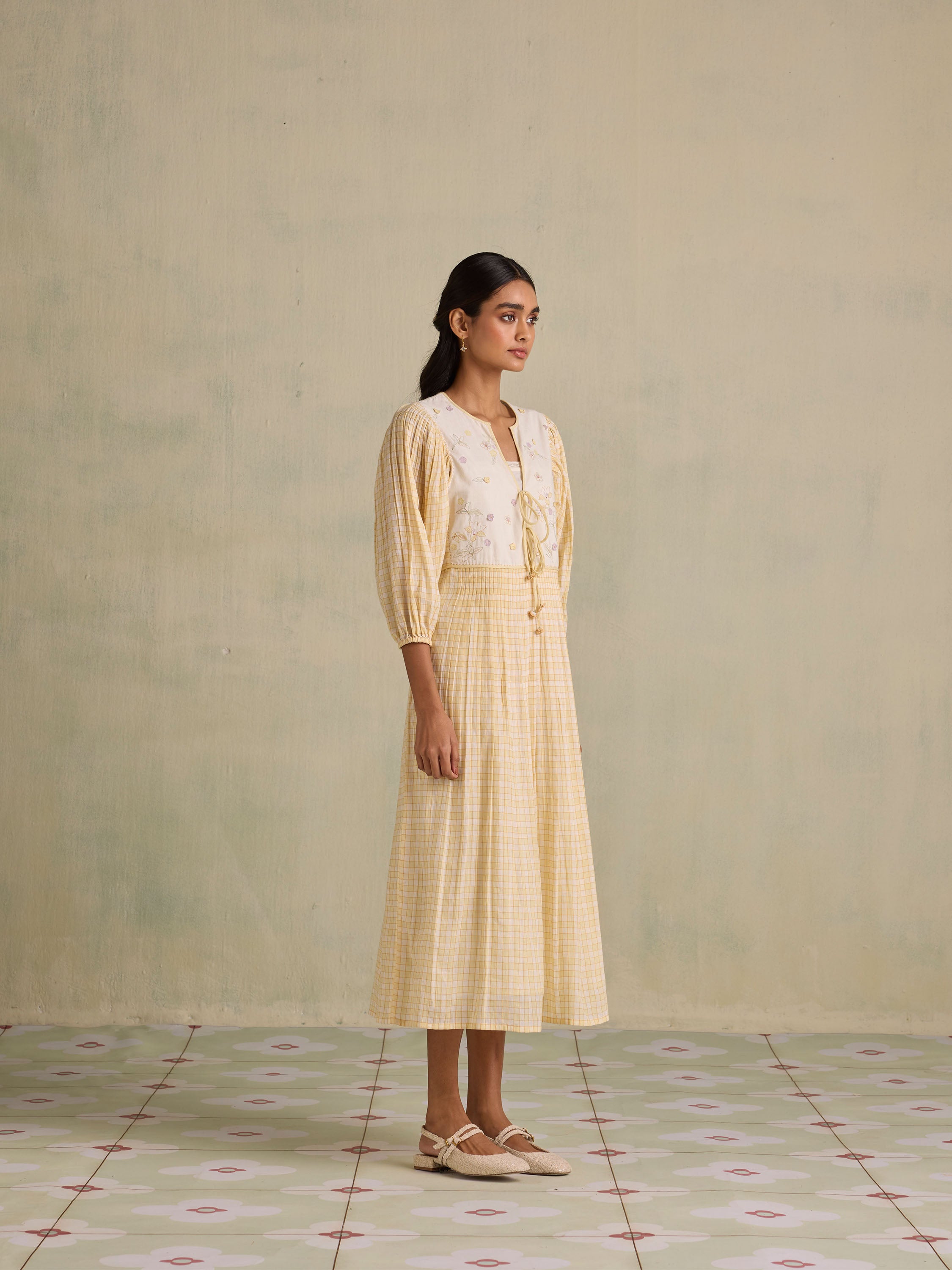 Mindful Moments Check Dress