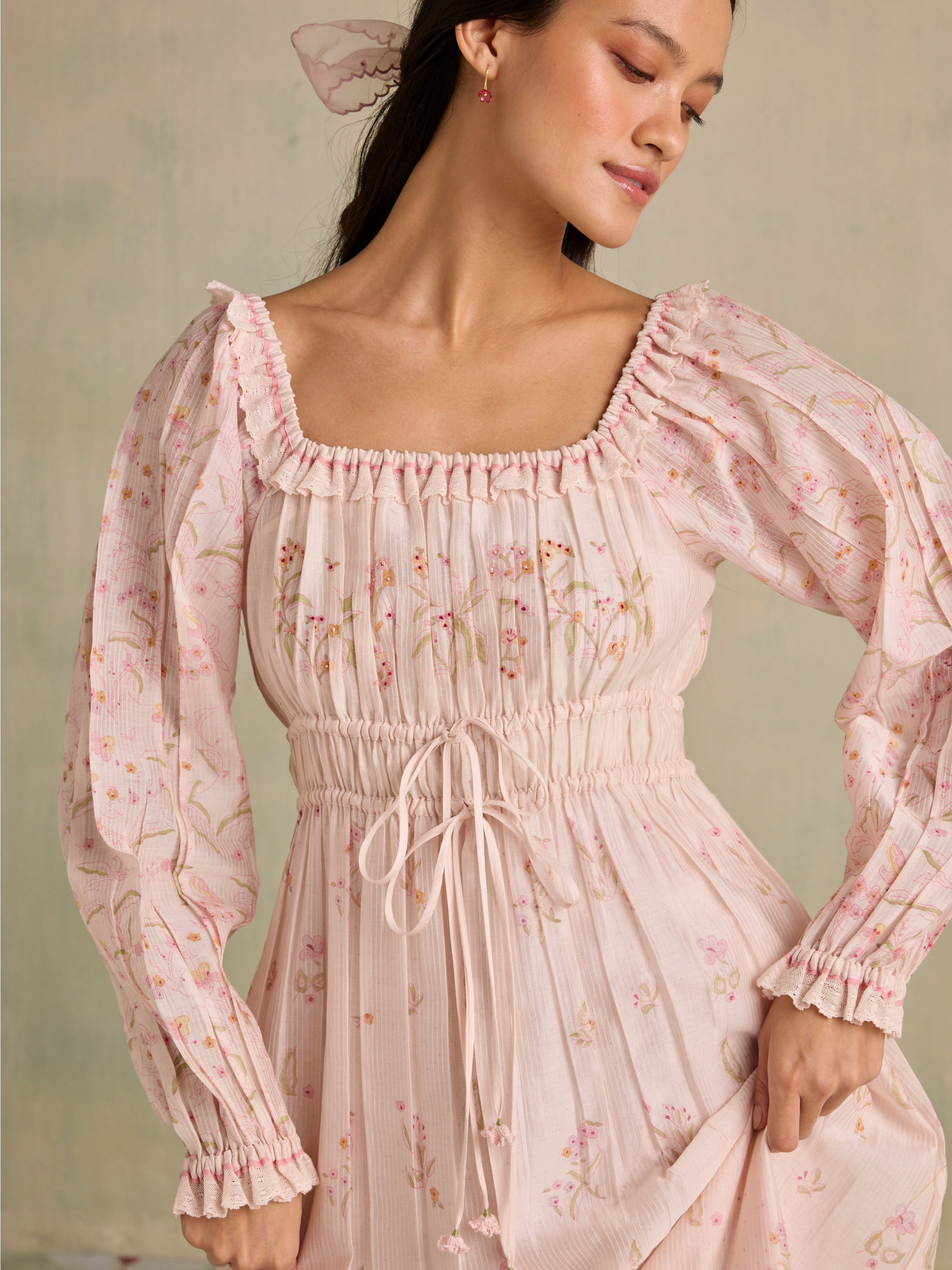 Vivacity Shirred Dress