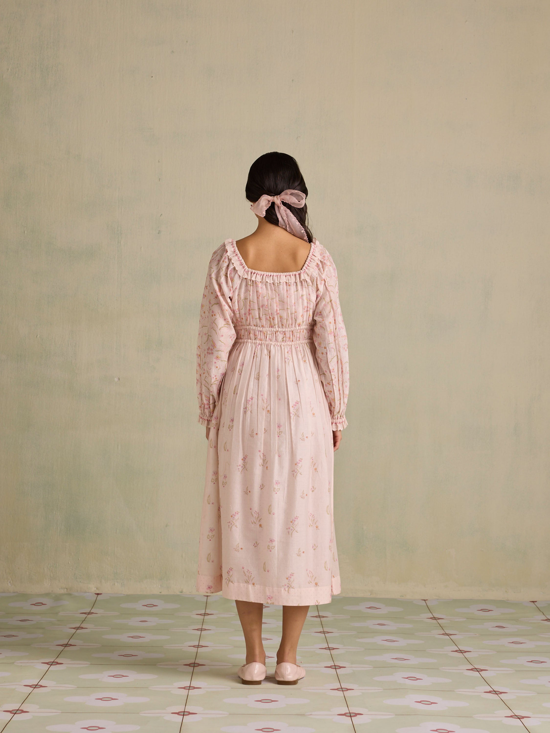 Vivacity Shirred Dress