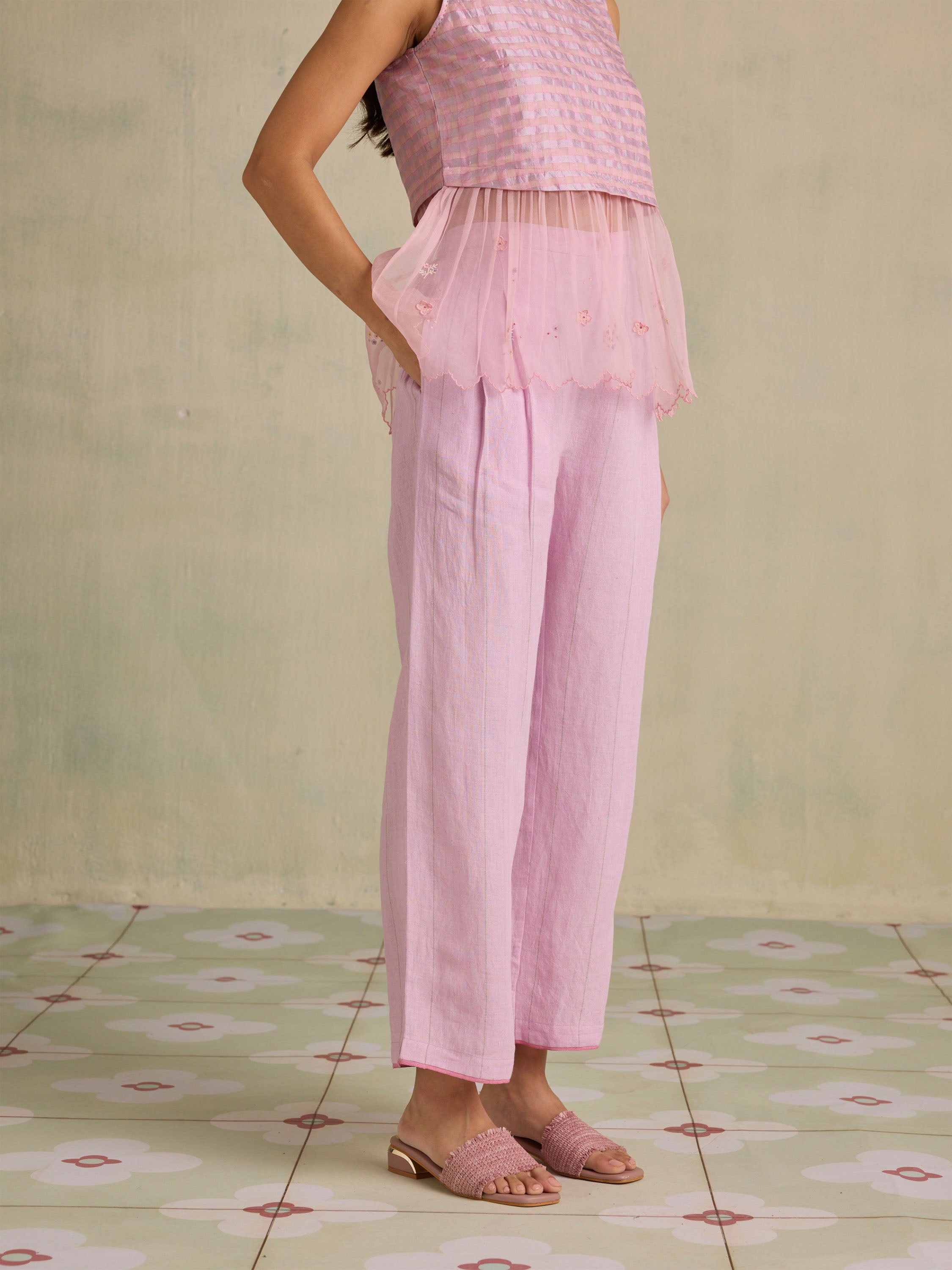 Languid Lavender Linen Pants