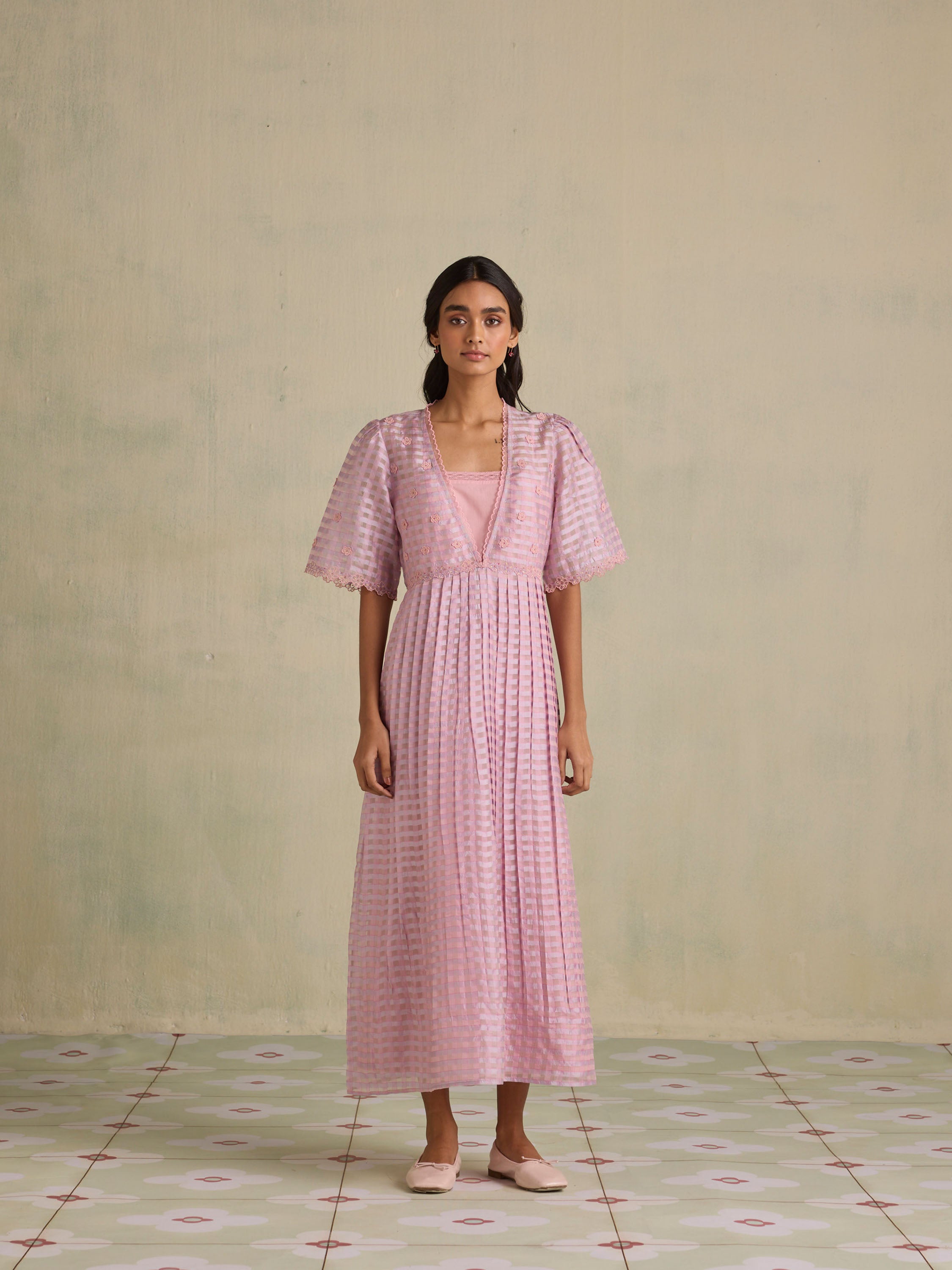 Purple Sky Organza Dress