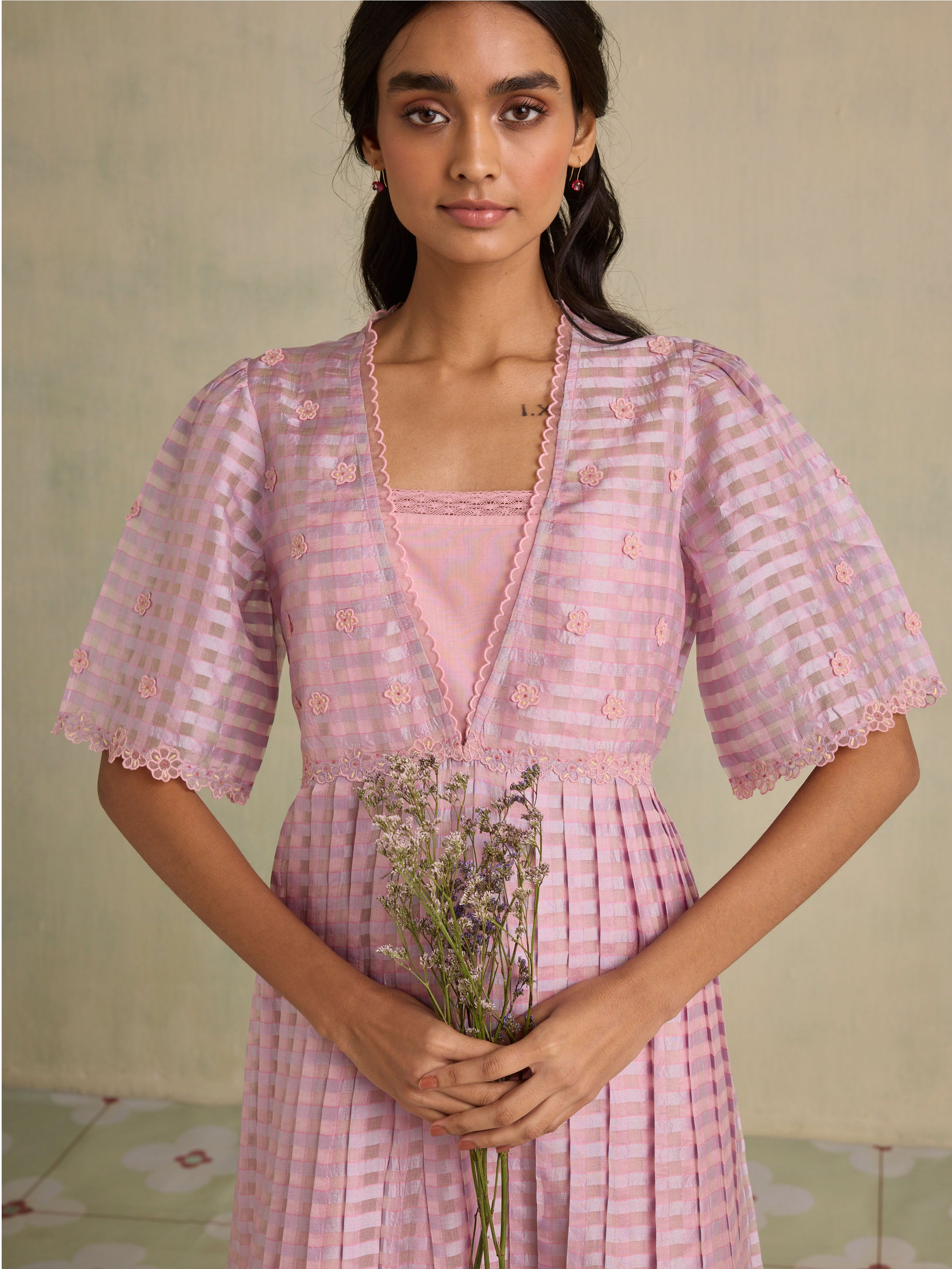 Purple Sky Organza Dress