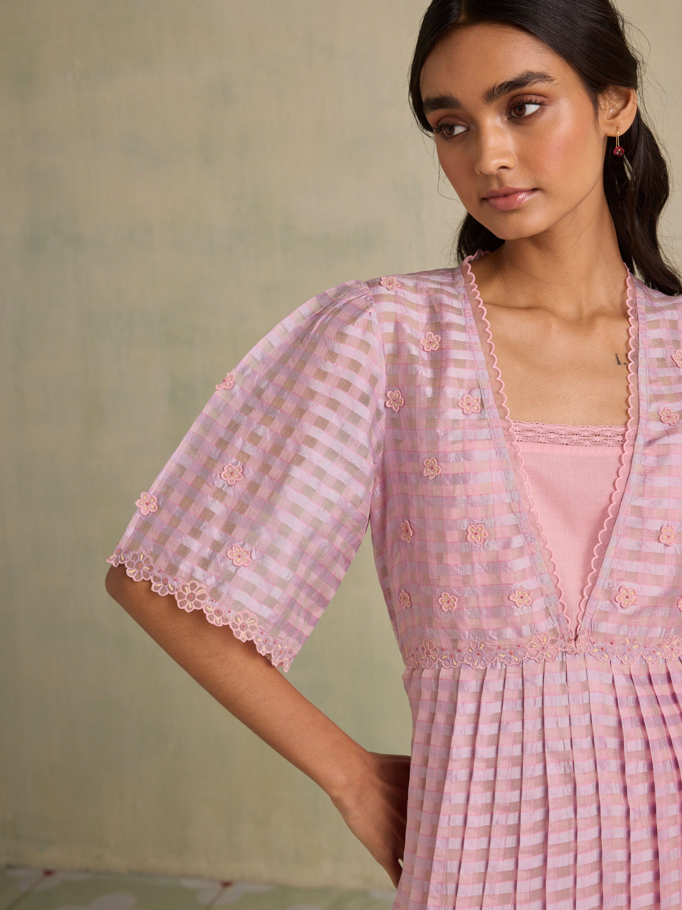 Purple Sky Organza Dress