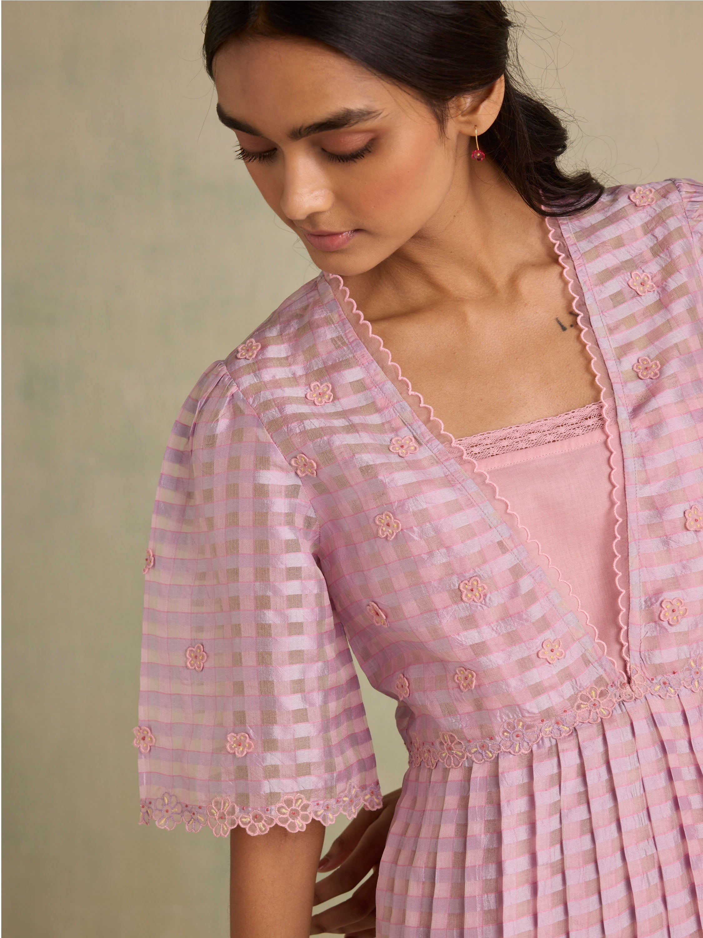 Purple Sky Organza Dress