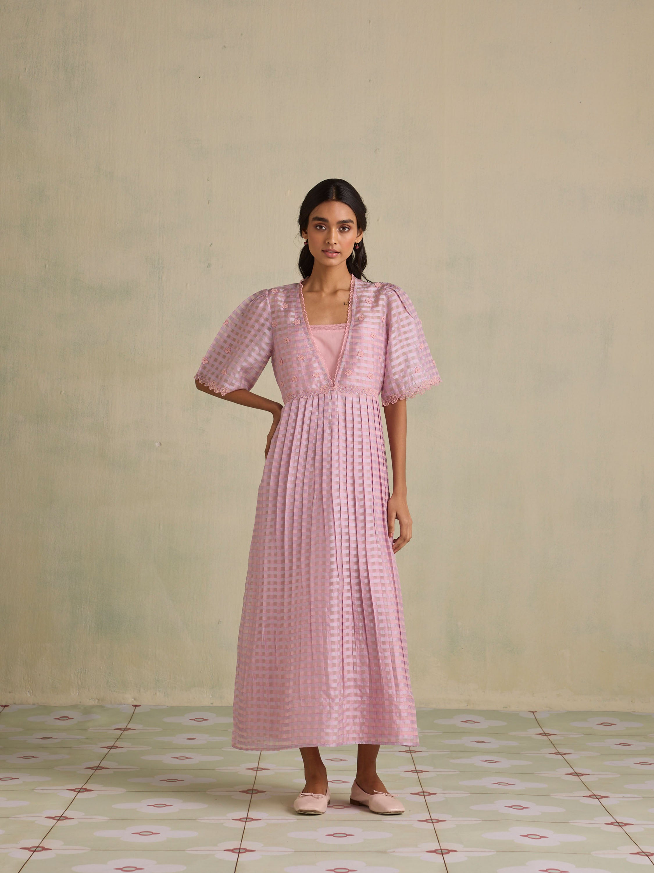 Purple Sky Organza Dress