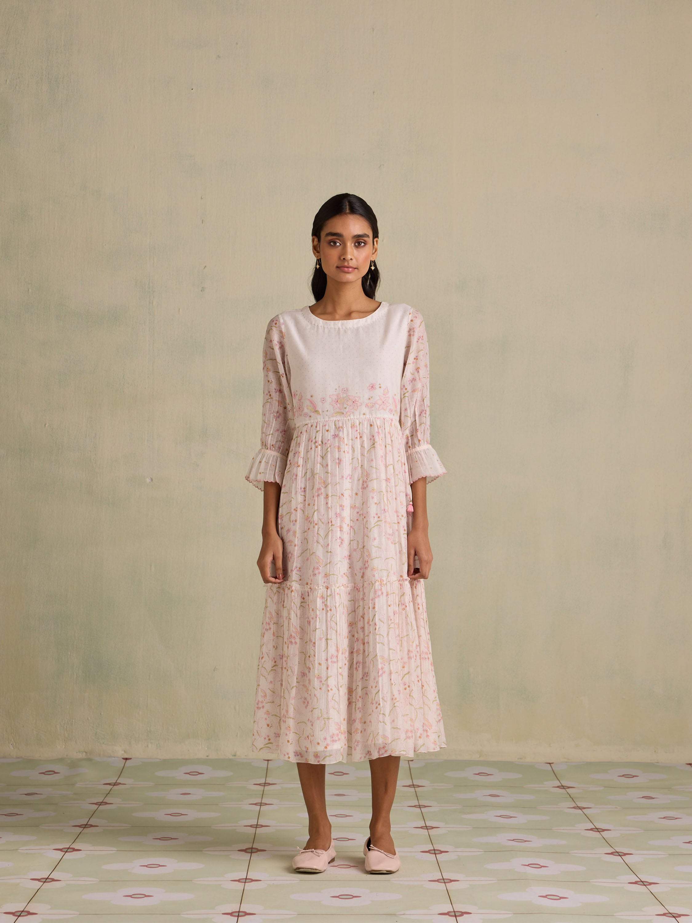 Sundew Floral Midi Dress