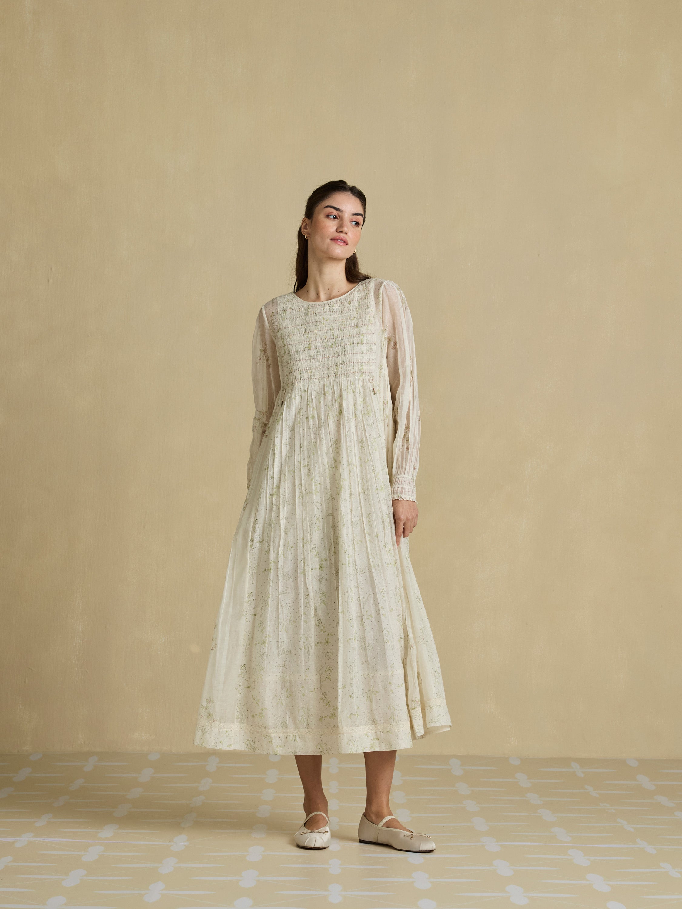 In Her Elements Chanderi Dress