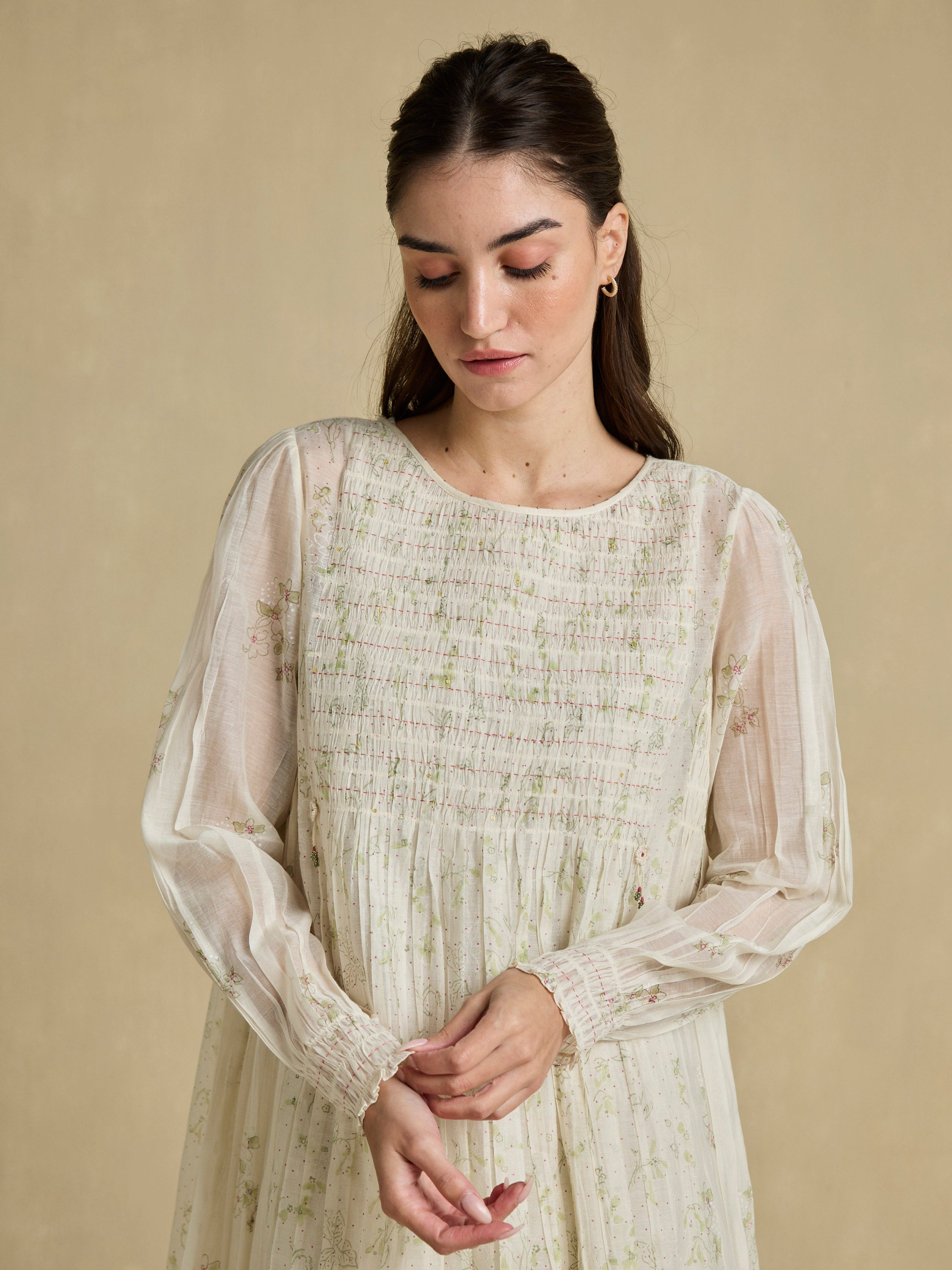 In Her Elements Chanderi Dress