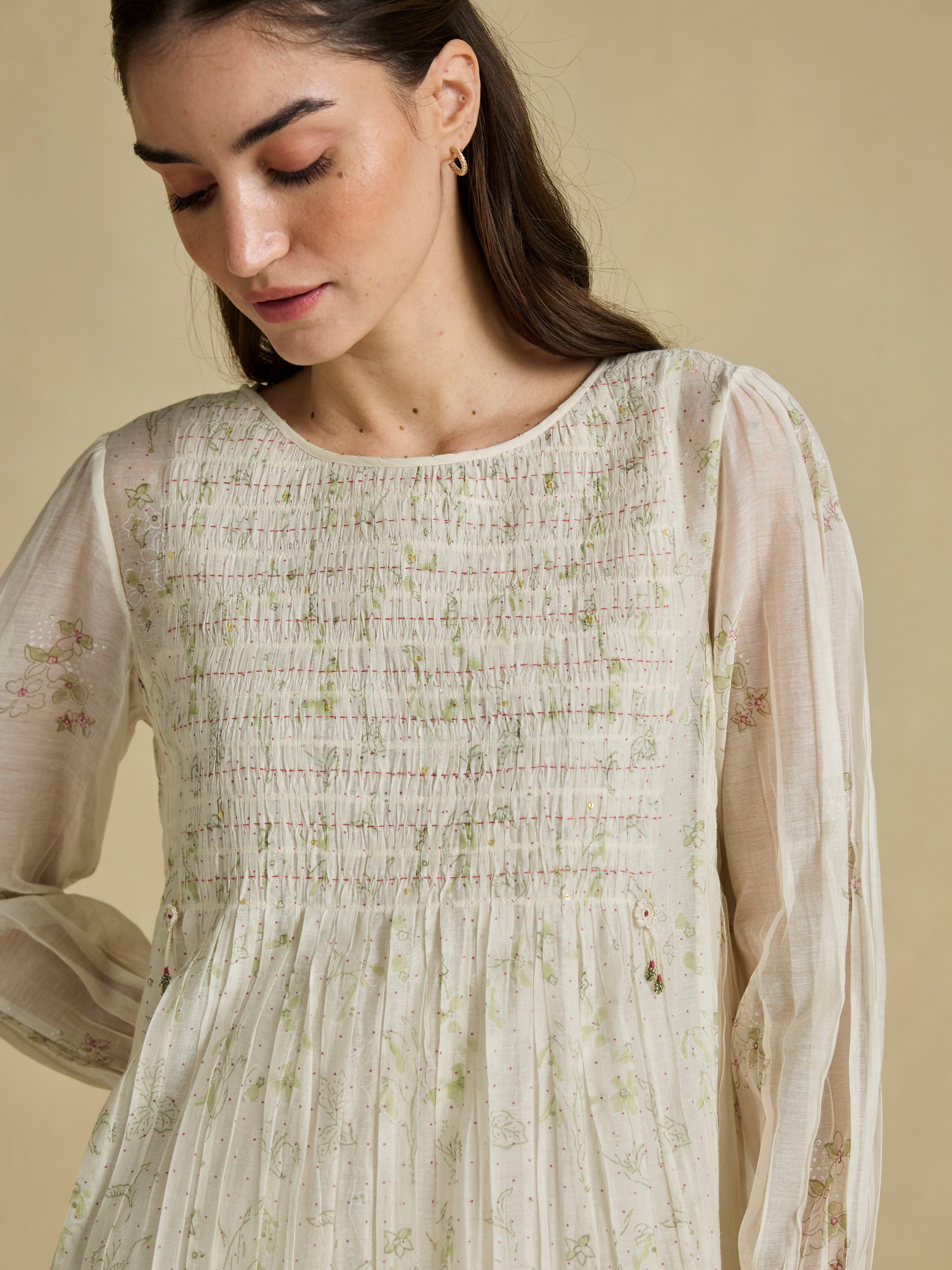 In Her Elements Chanderi Dress