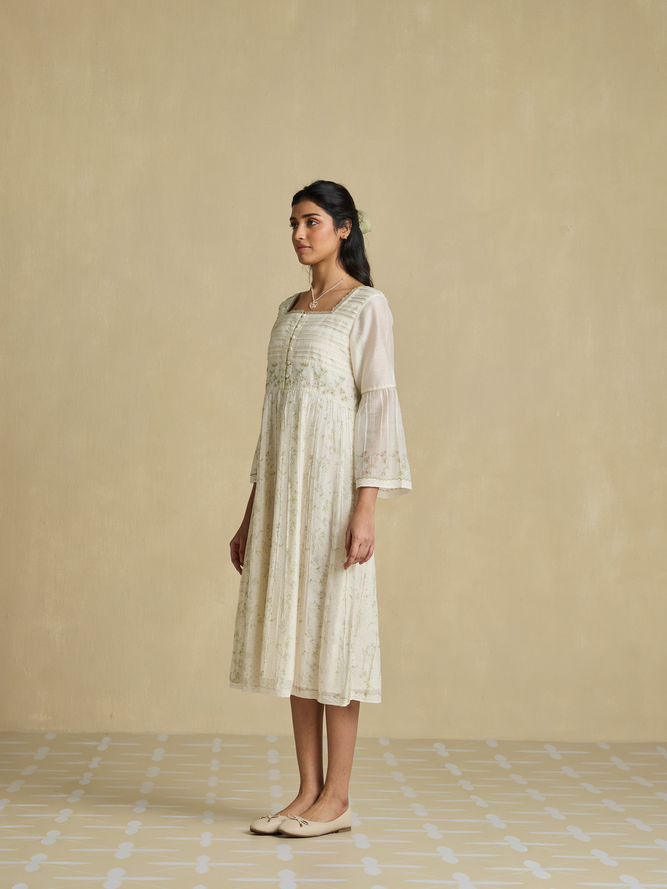 Poems of Summer Chanderi Dress