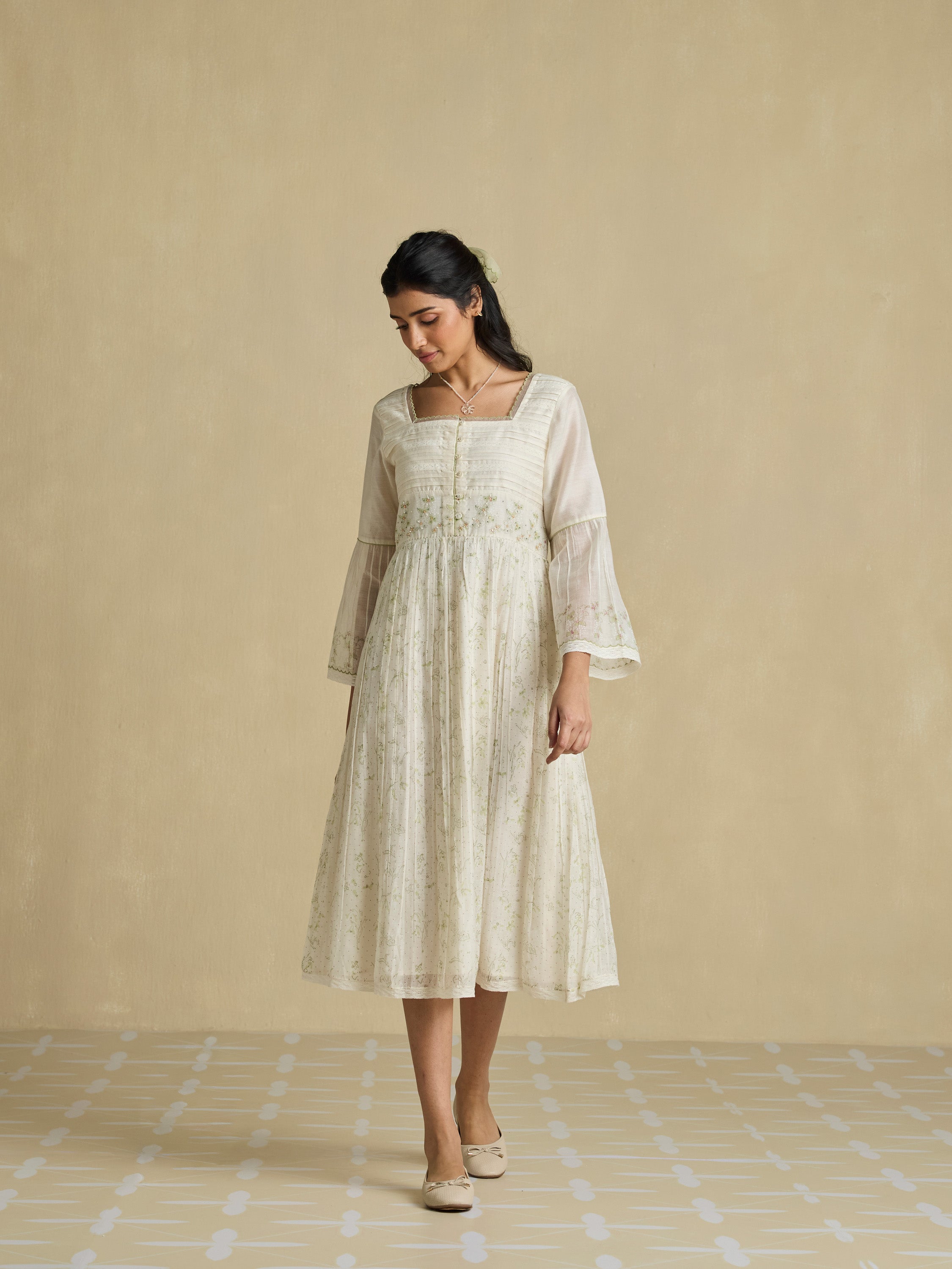 Poems of Summer Chanderi Dress