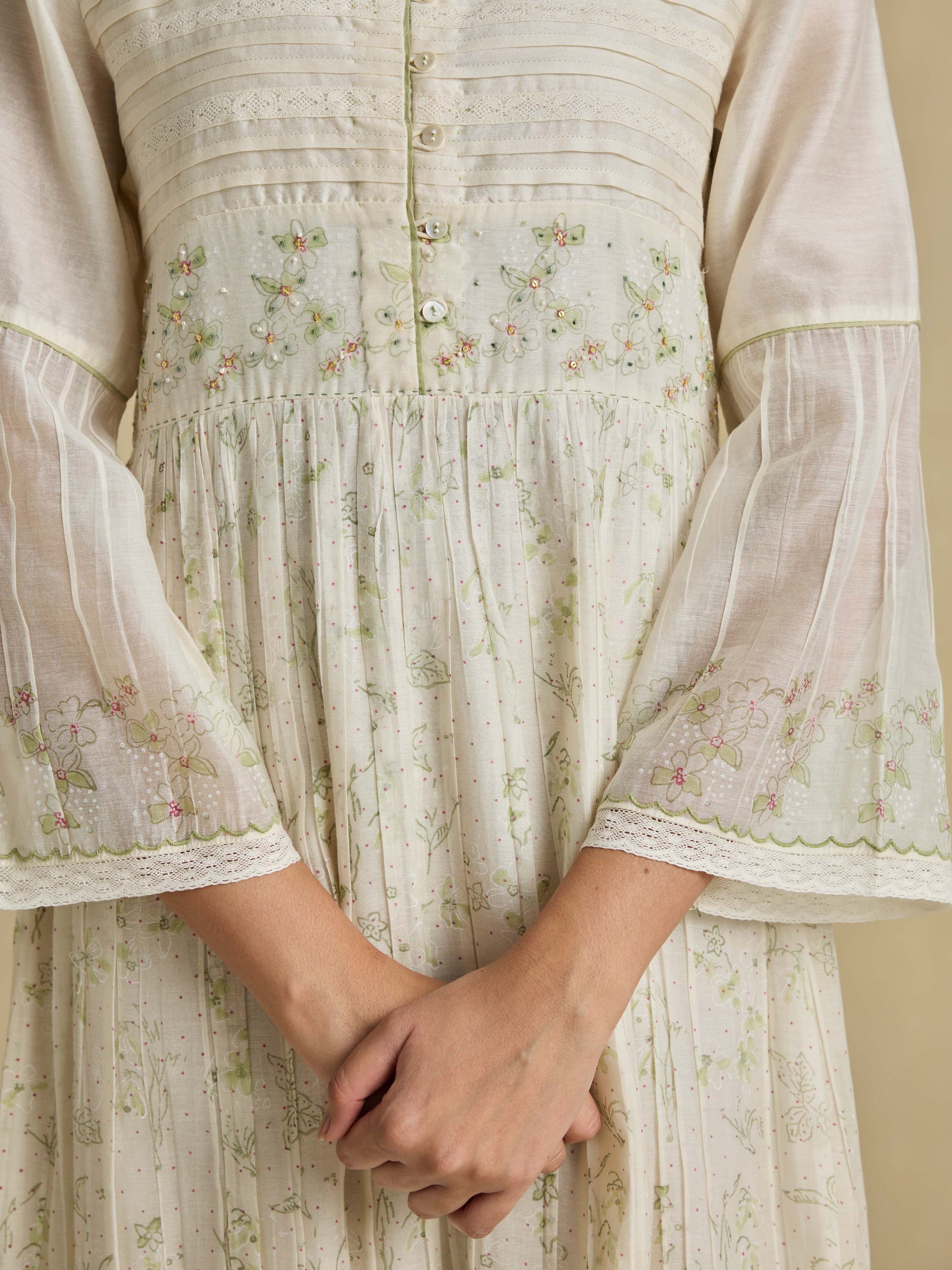 Poems of Summer Chanderi Dress