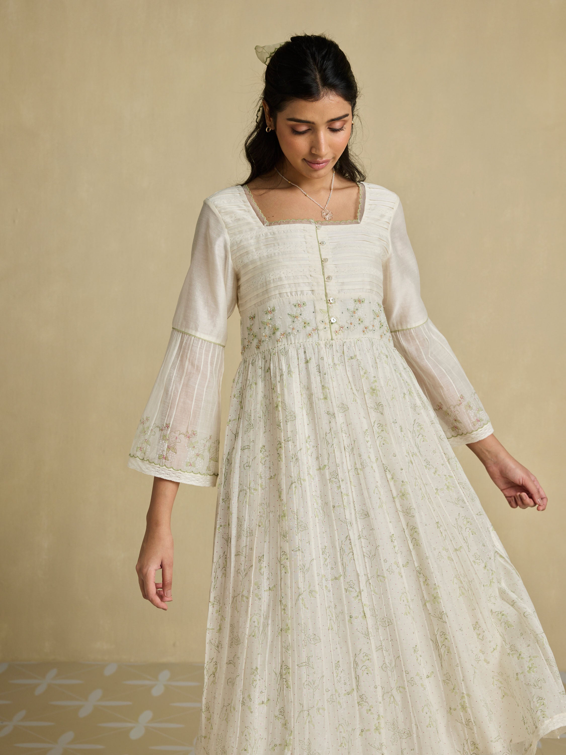 Poems of Summer Chanderi Dress
