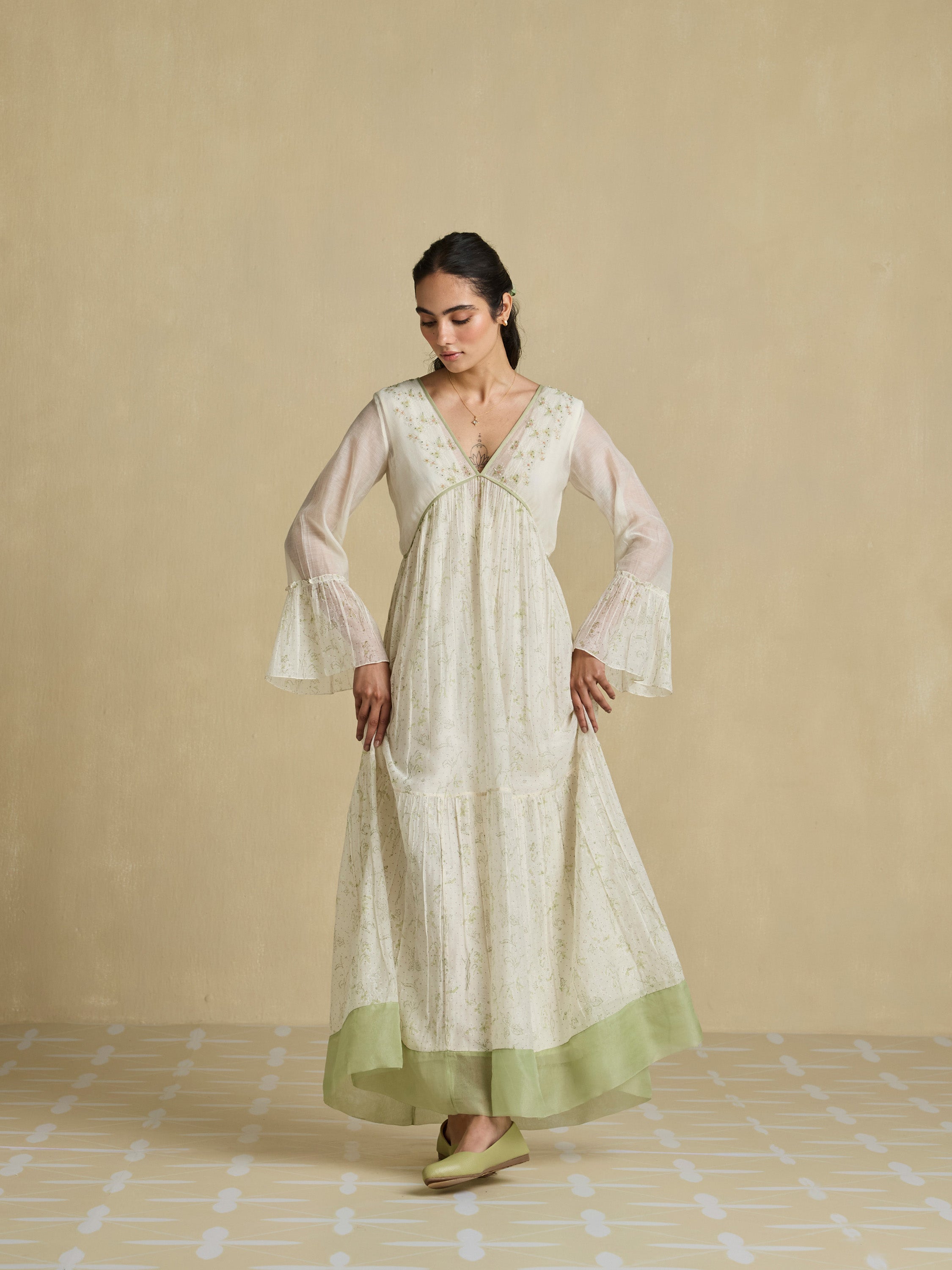 Way of Being Chanderi Maxi Dress
