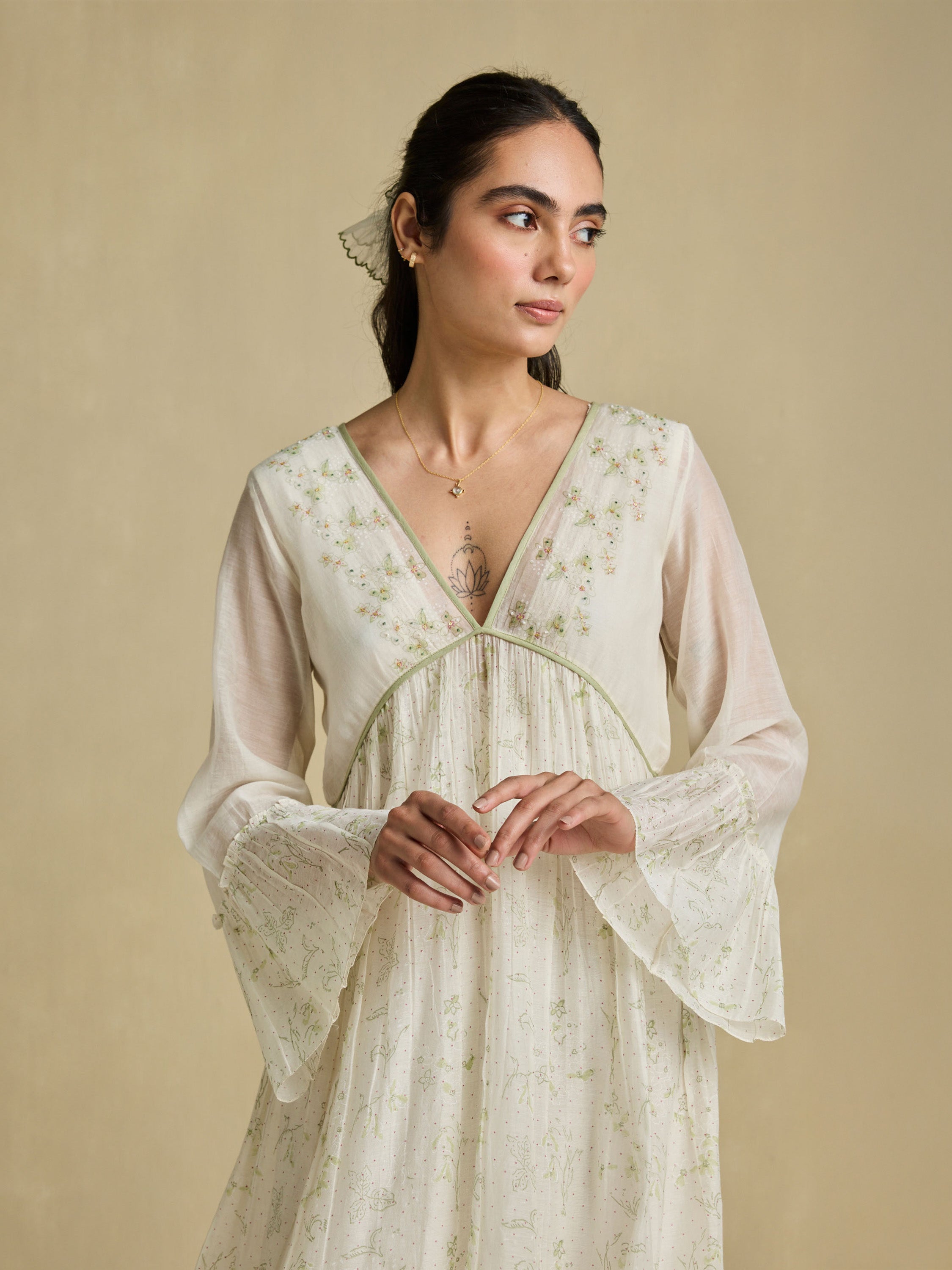 Way of Being Chanderi Maxi Dress