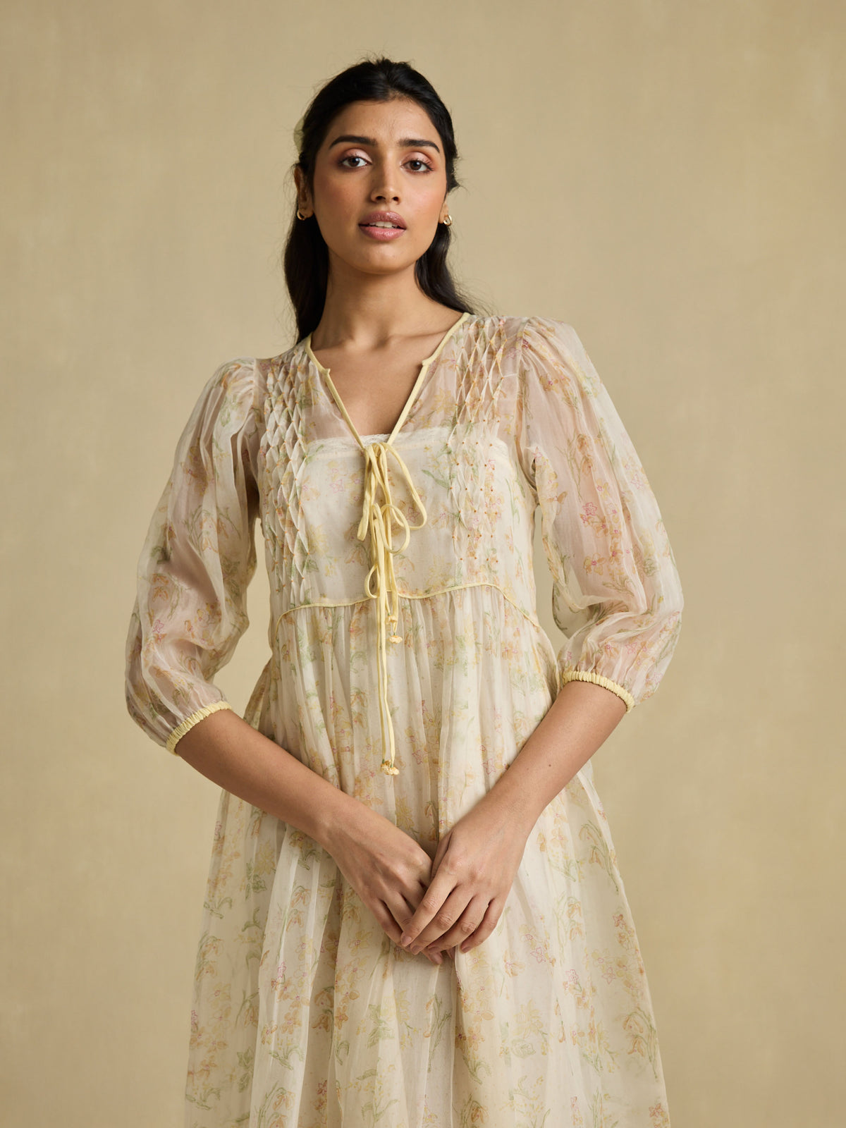 A Sheer Moment Organza Dress | Handcrafted by Buna Studio