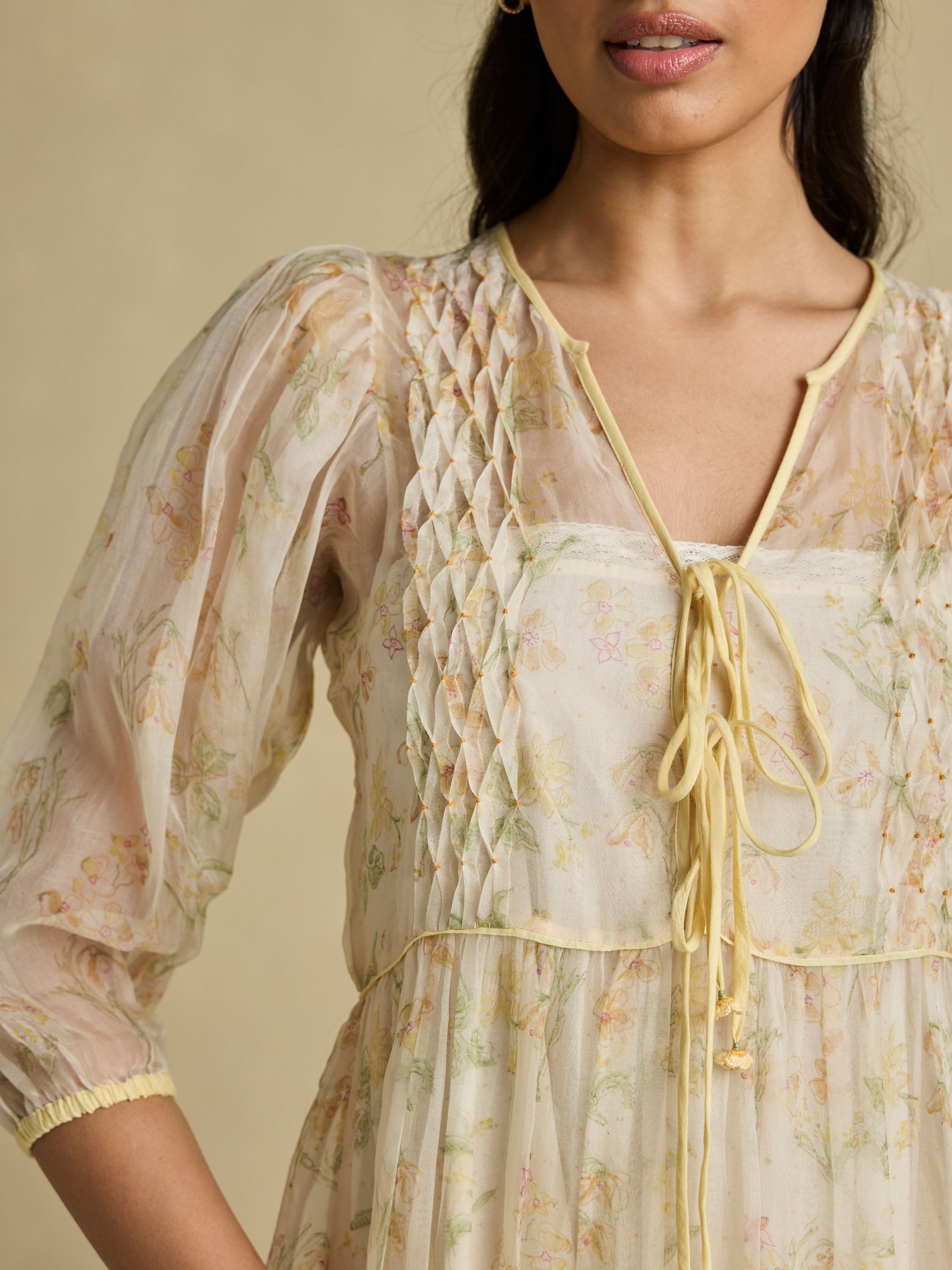 A Sheer Moment Organza Dress