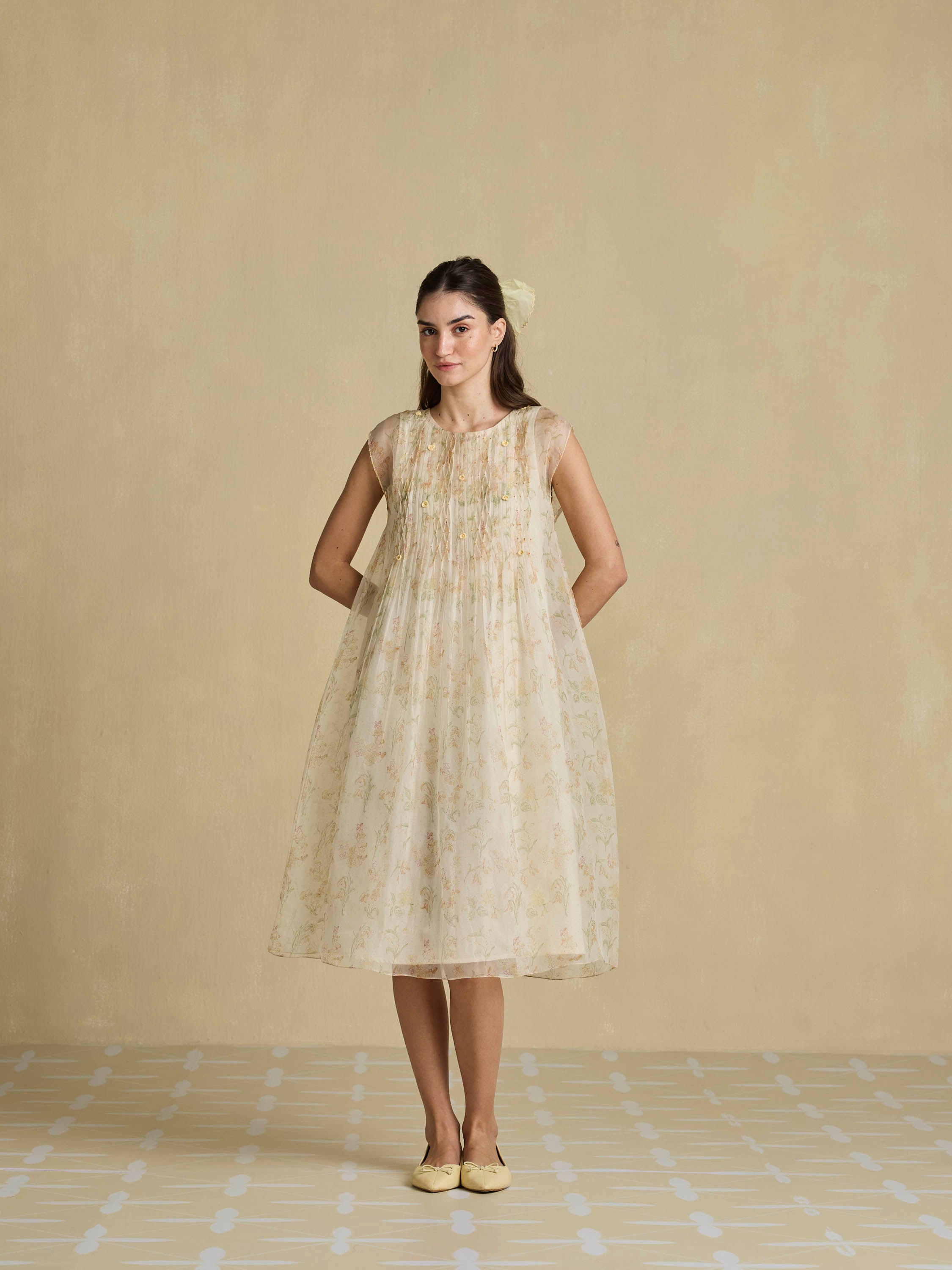 The Organza Pause Midi Dress