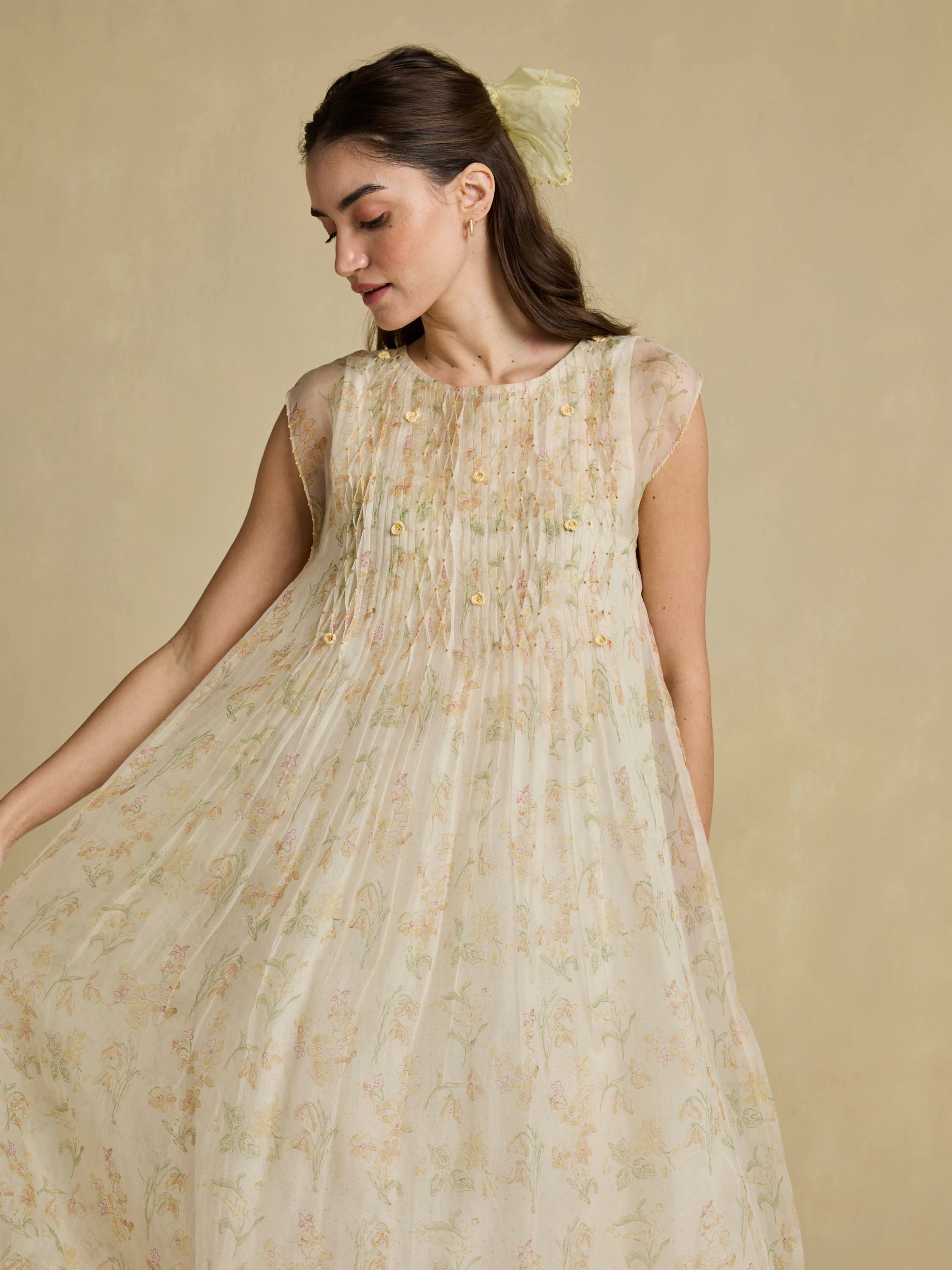 The Organza Pause Midi Dress