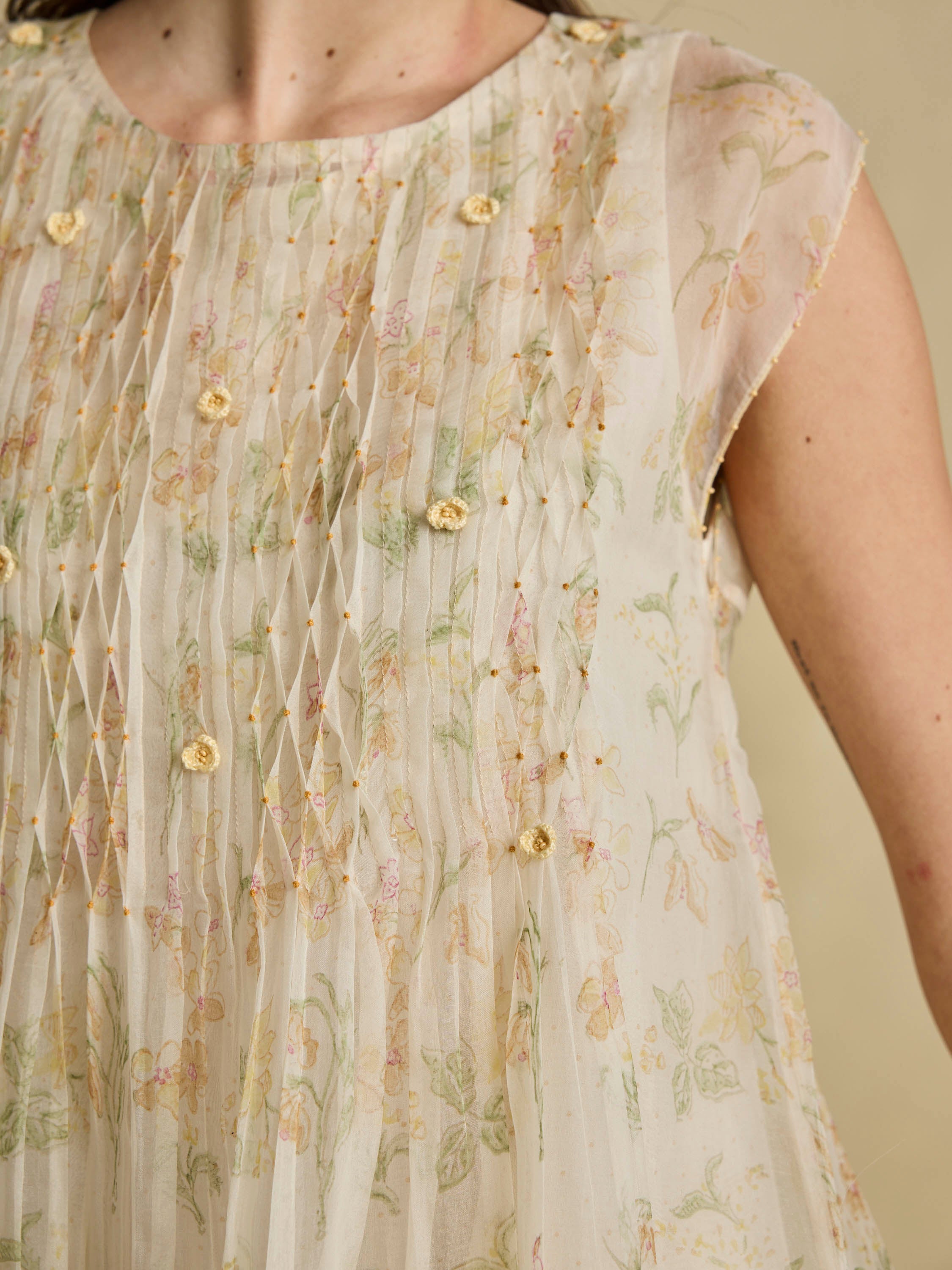 The Organza Pause Midi Dress