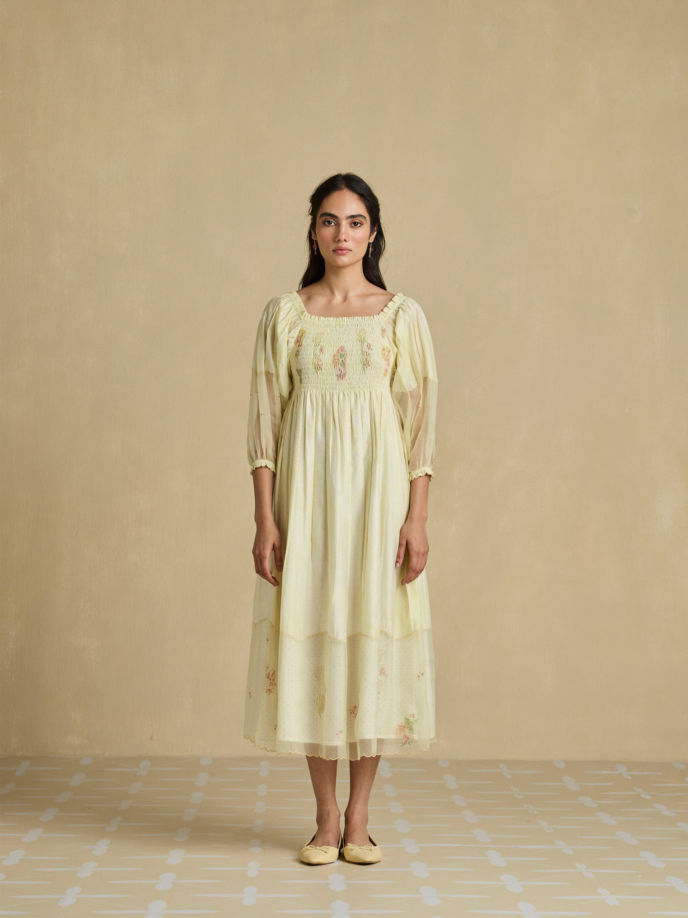 Gathered Musings Midi Dress