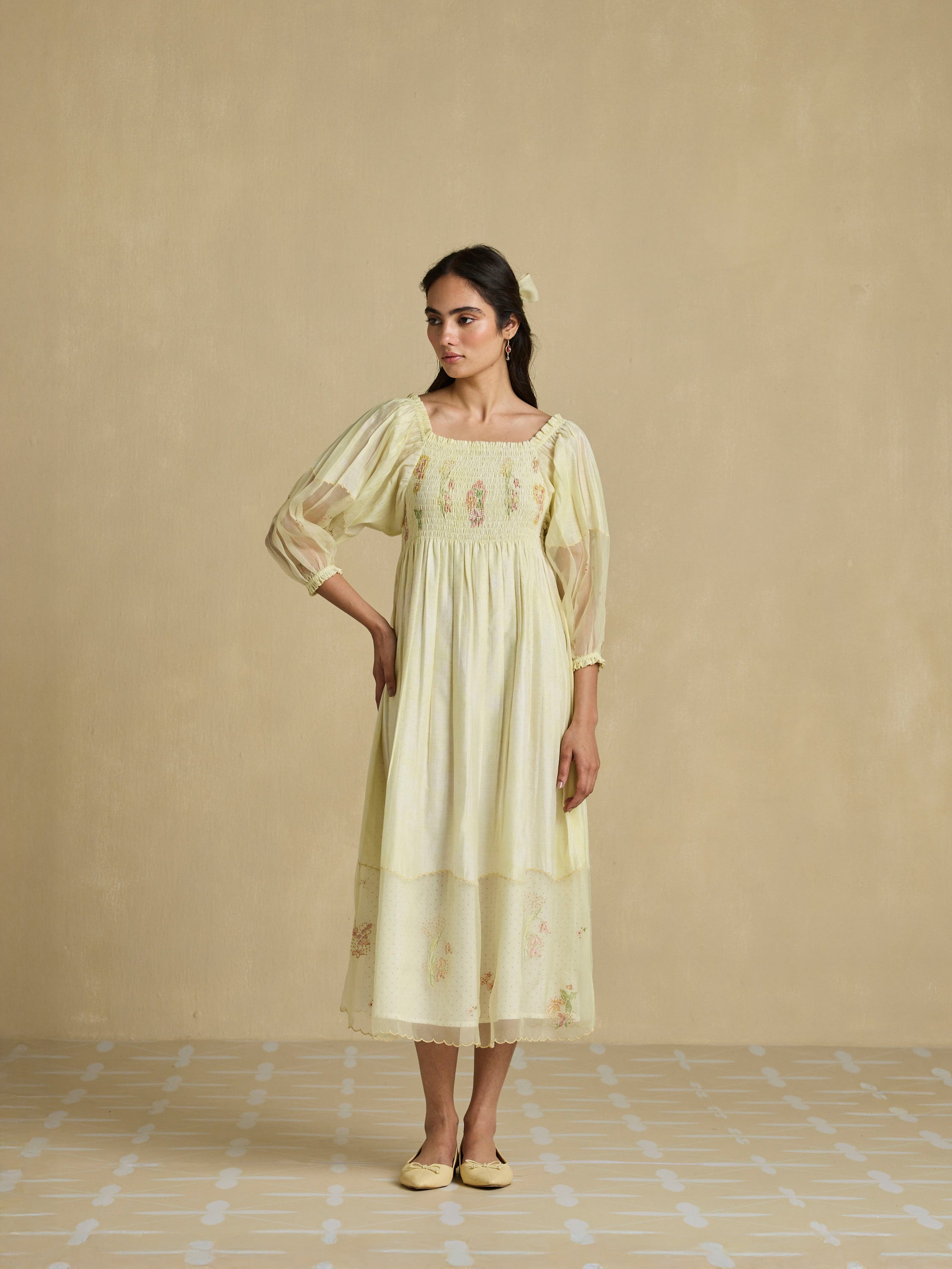 Gathered Musings Midi Dress