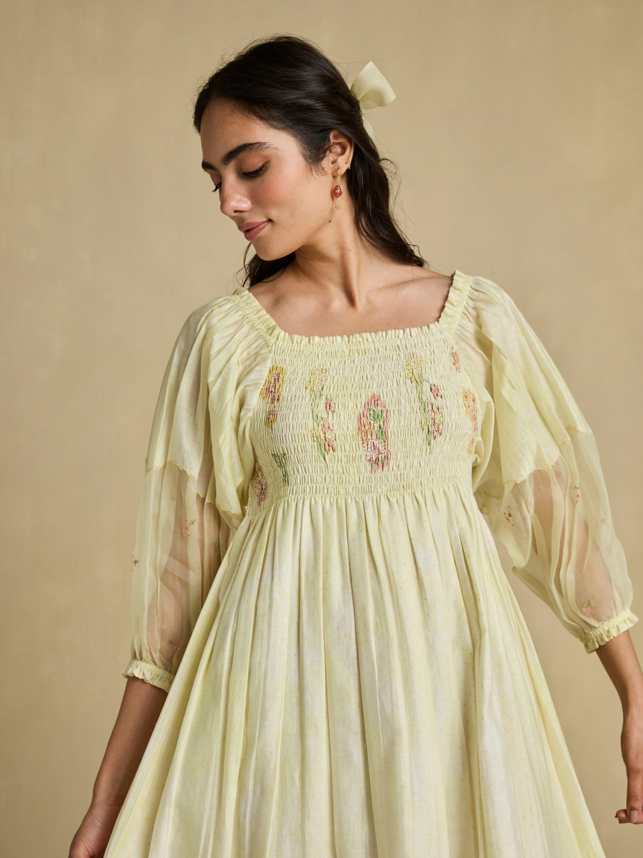 Gathered Musings Midi Dress