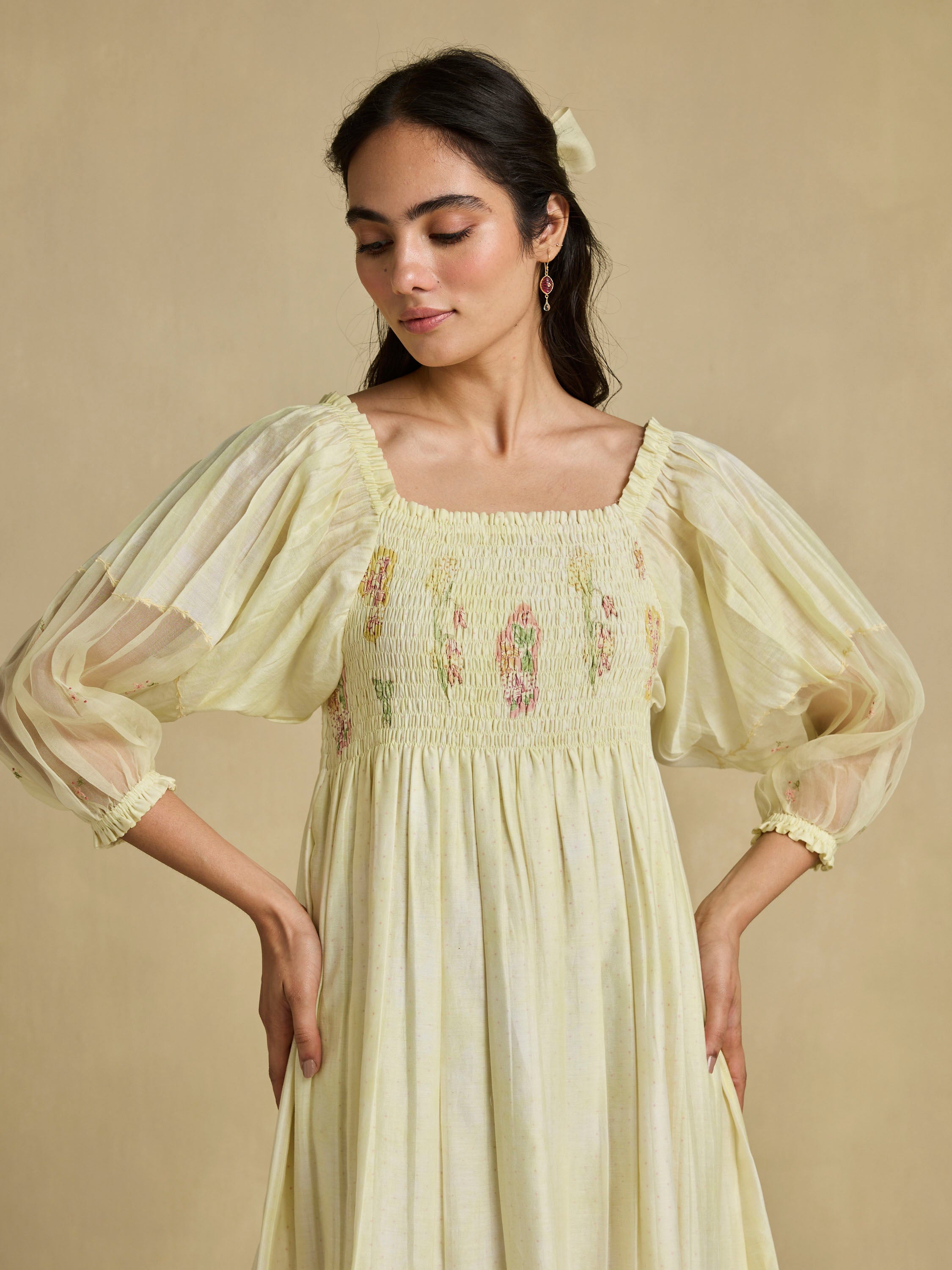 Gathered Musings Midi Dress