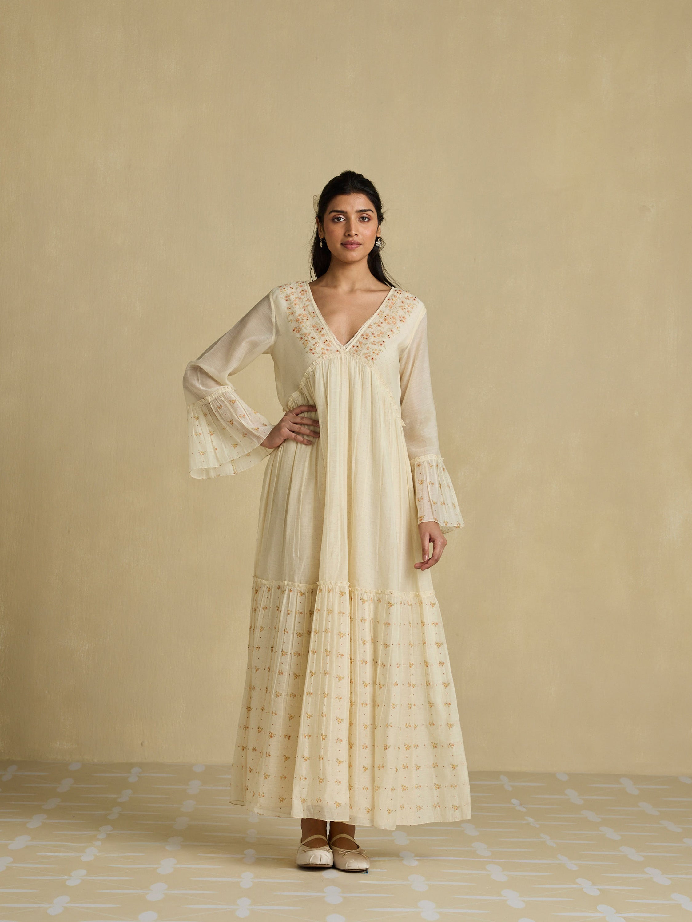 Peach Country Maxi Dress