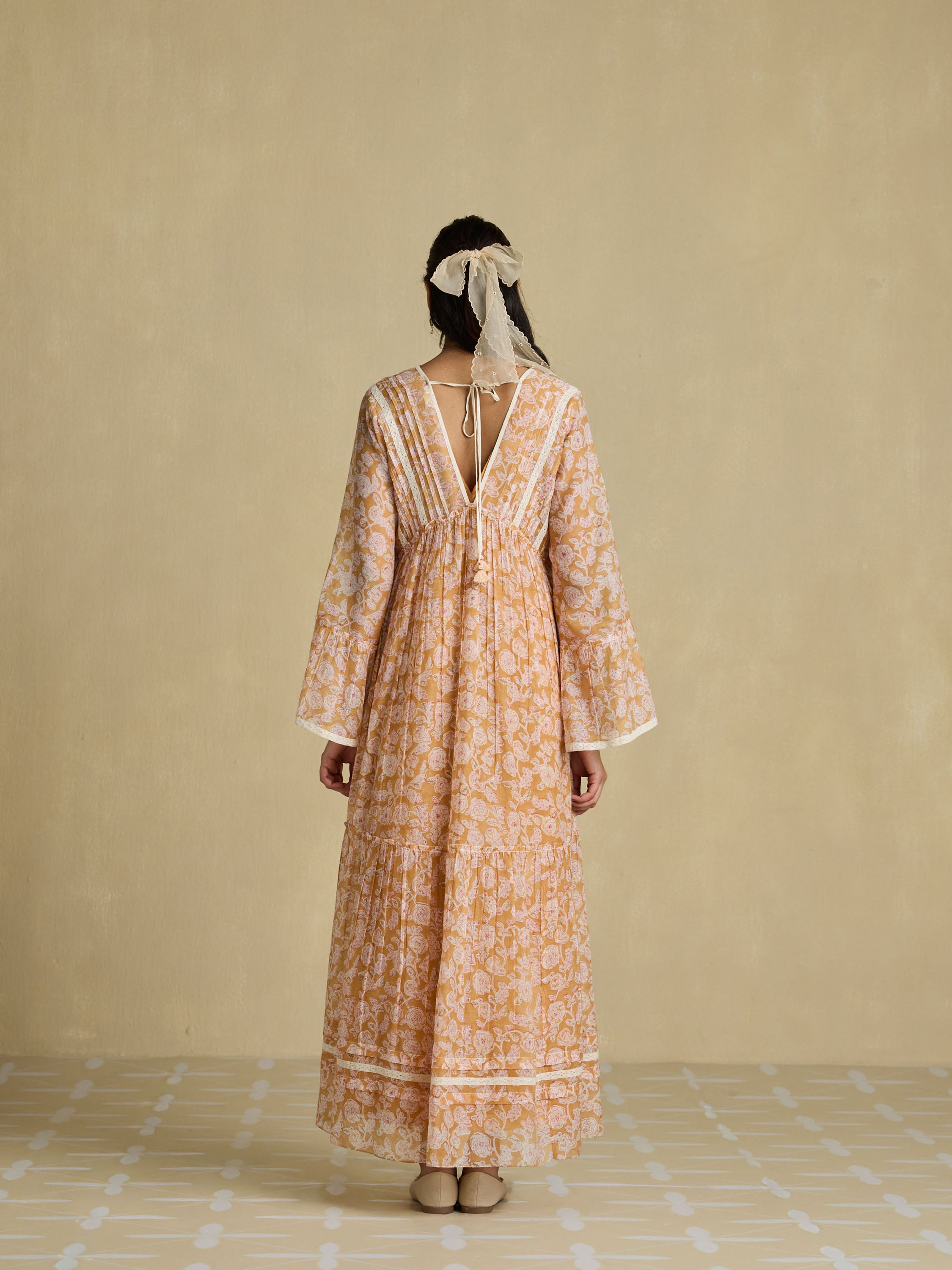 Apricot Reverie Maxi Dress