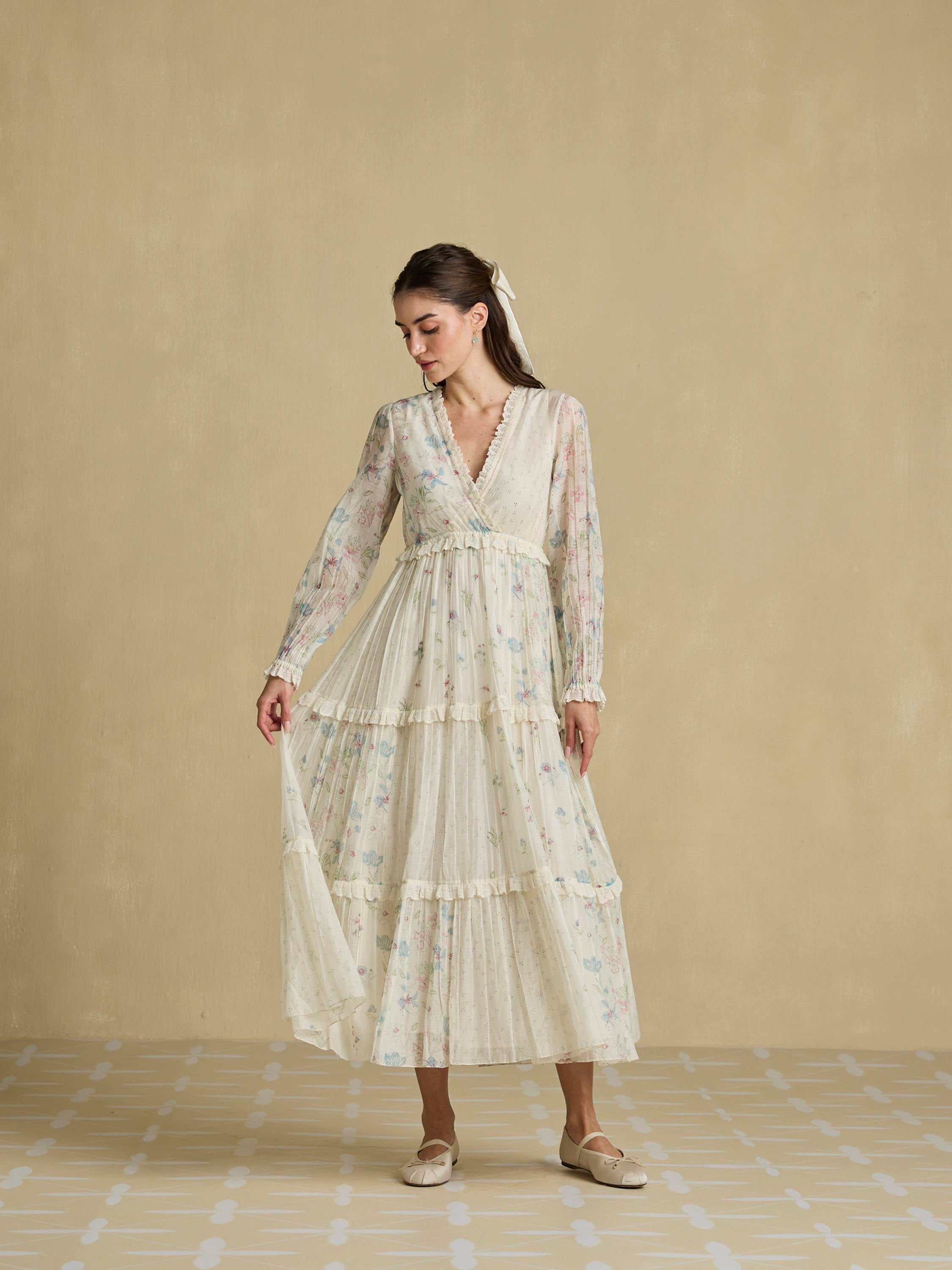 Path of Water Wrap Dress