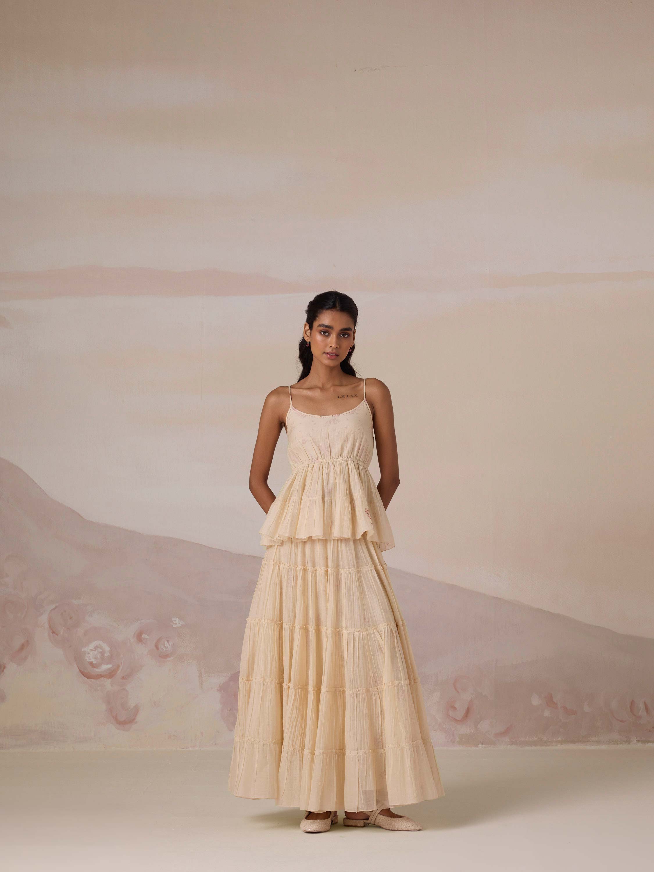 Peach Tree Tier Skirt