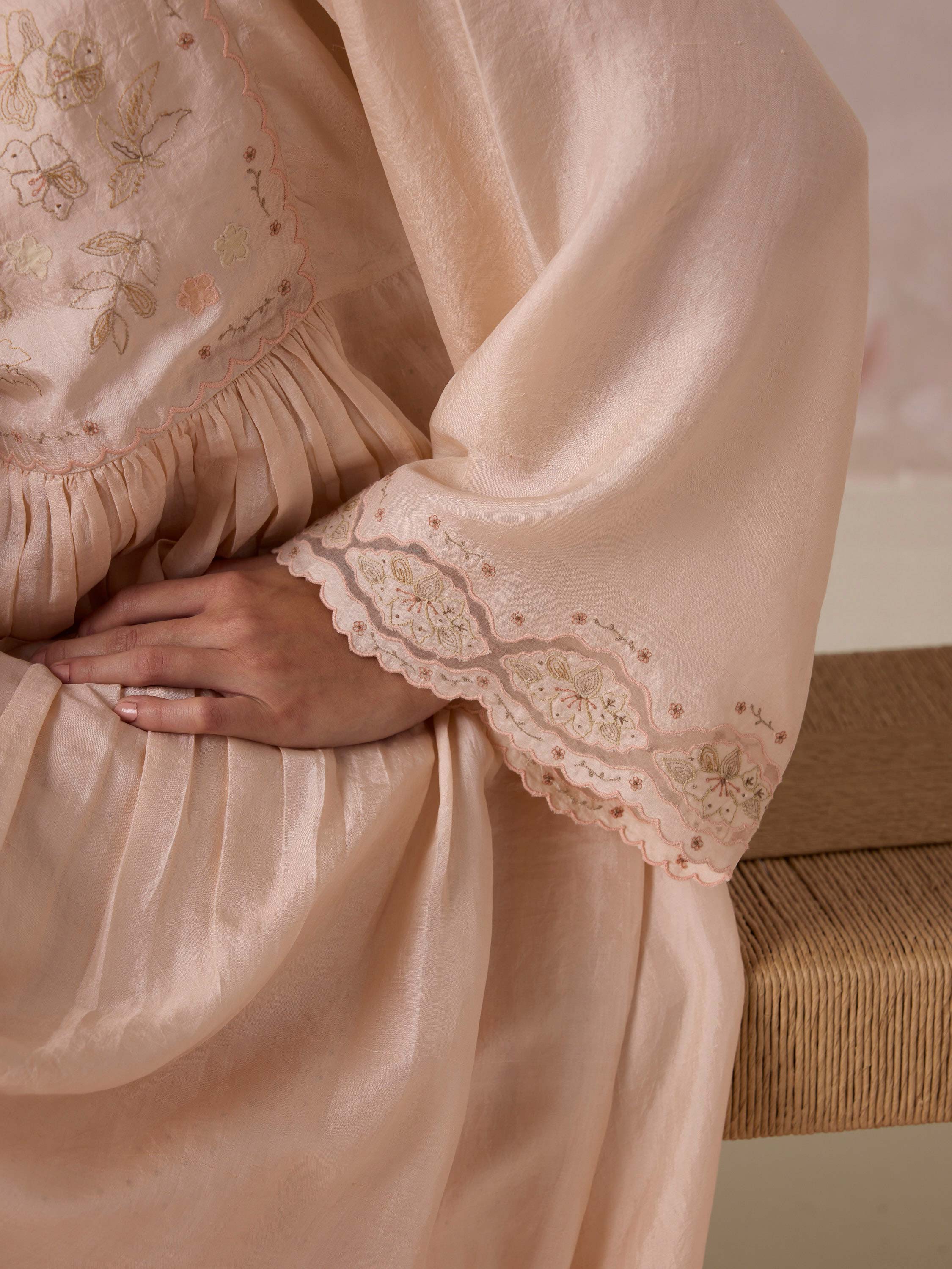 Sewn in Silk Kaftan Dress