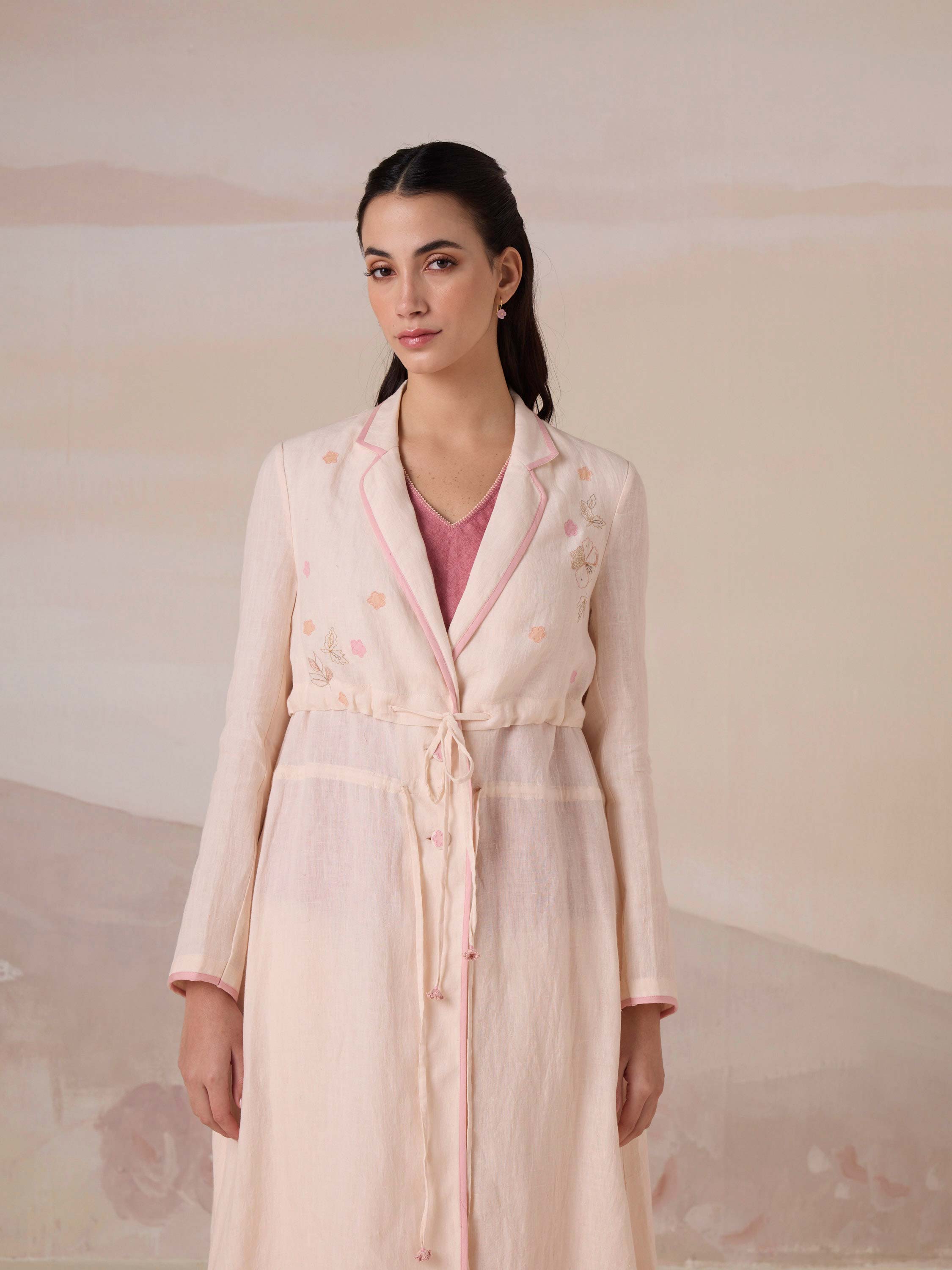 Between Seasons Linen Coat