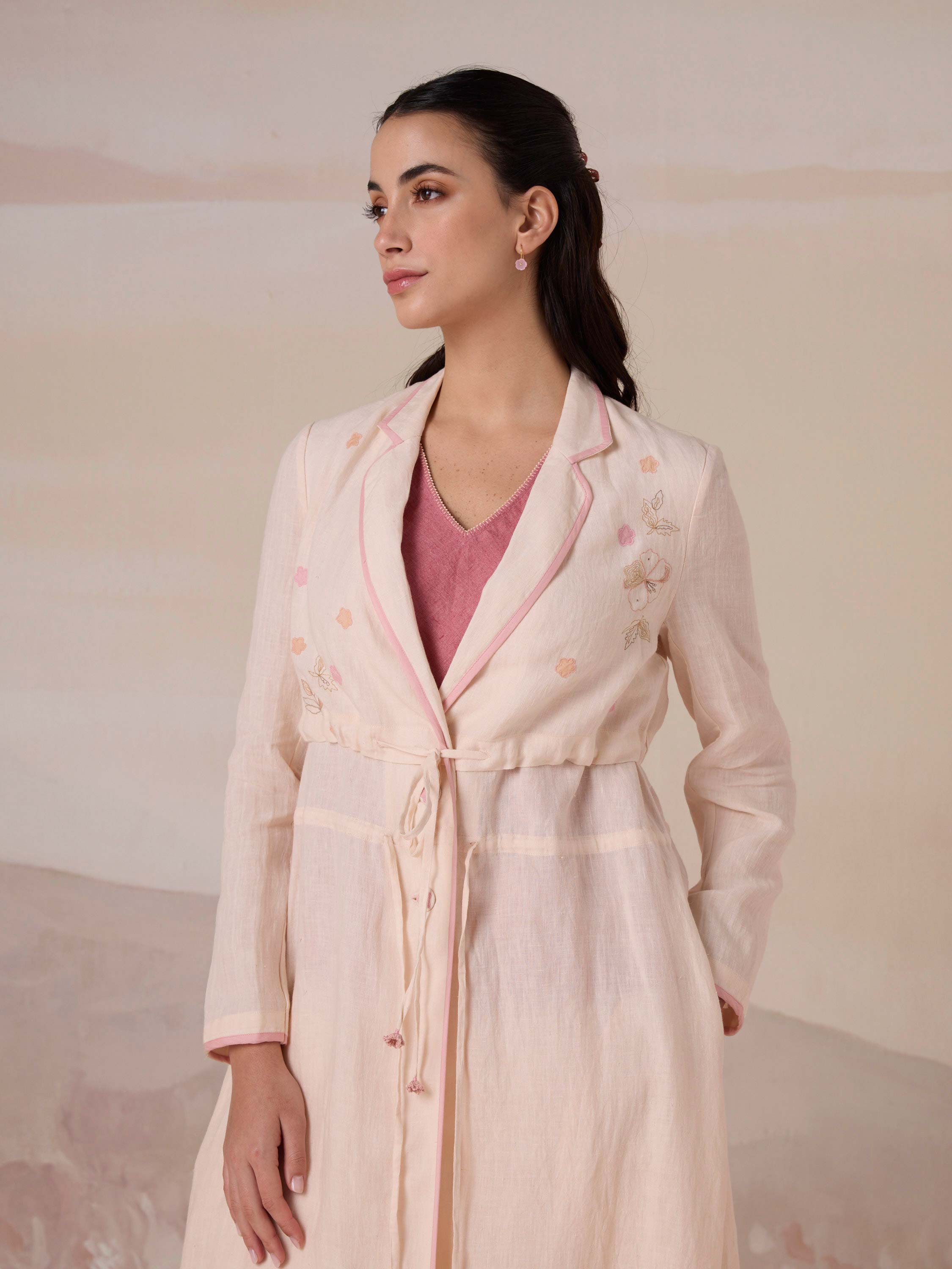 Between Seasons Linen Coat