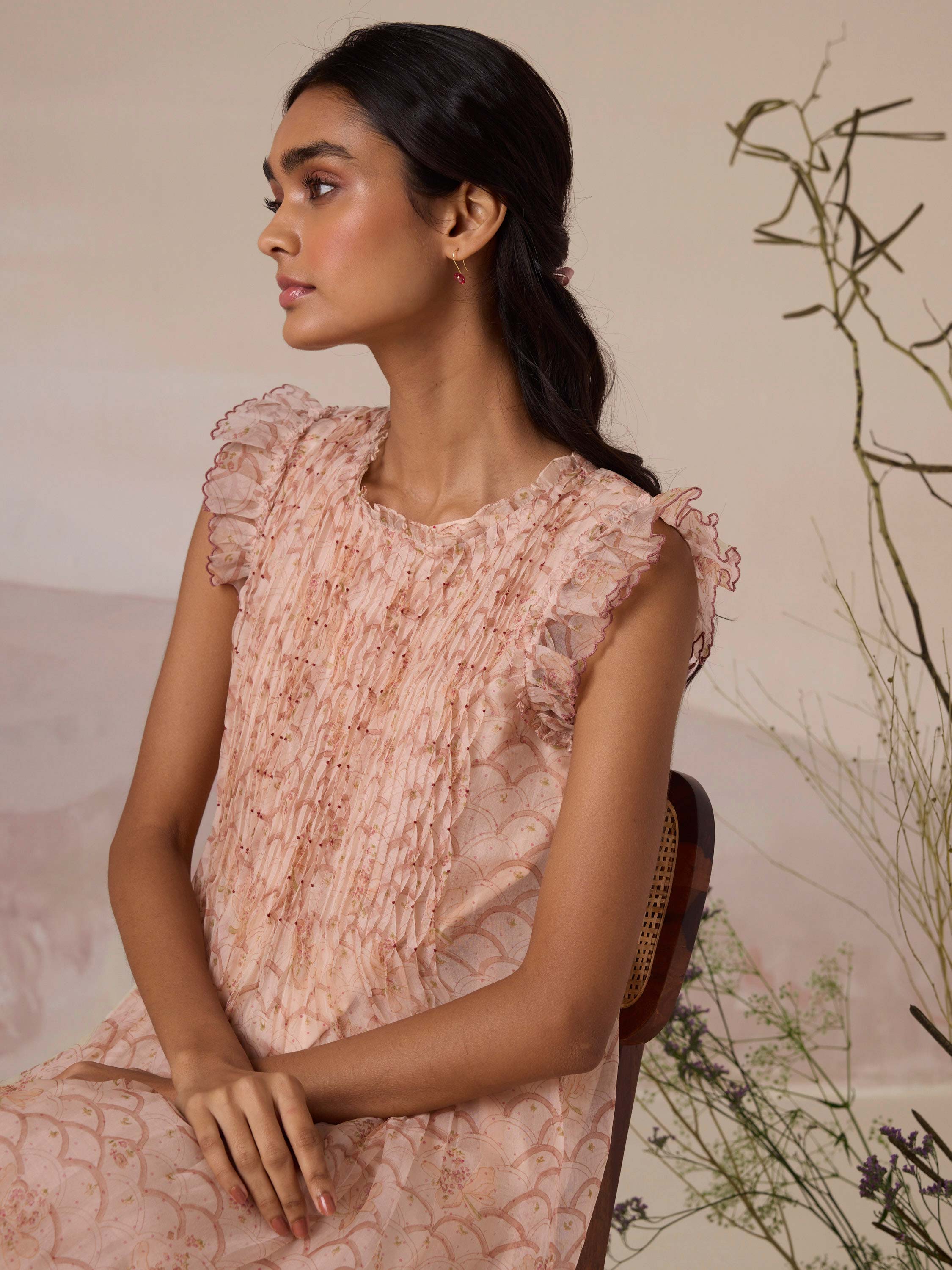 Nectar Bloom Organza Dress