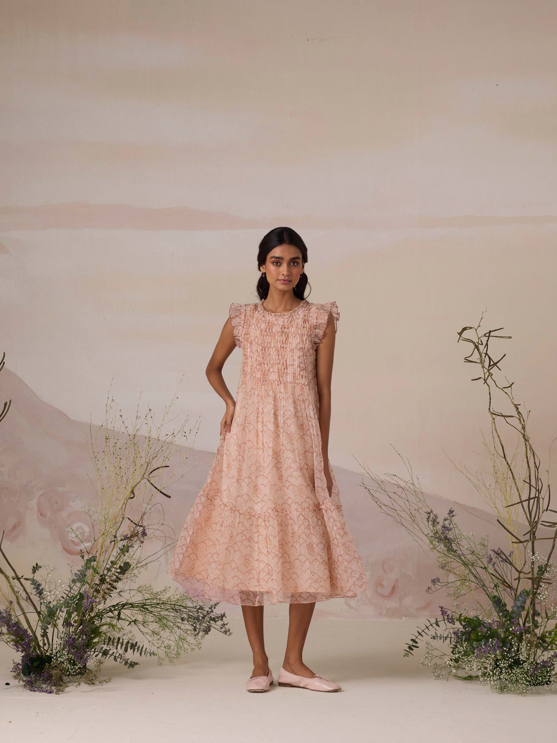 Nectar Bloom Organza Dress