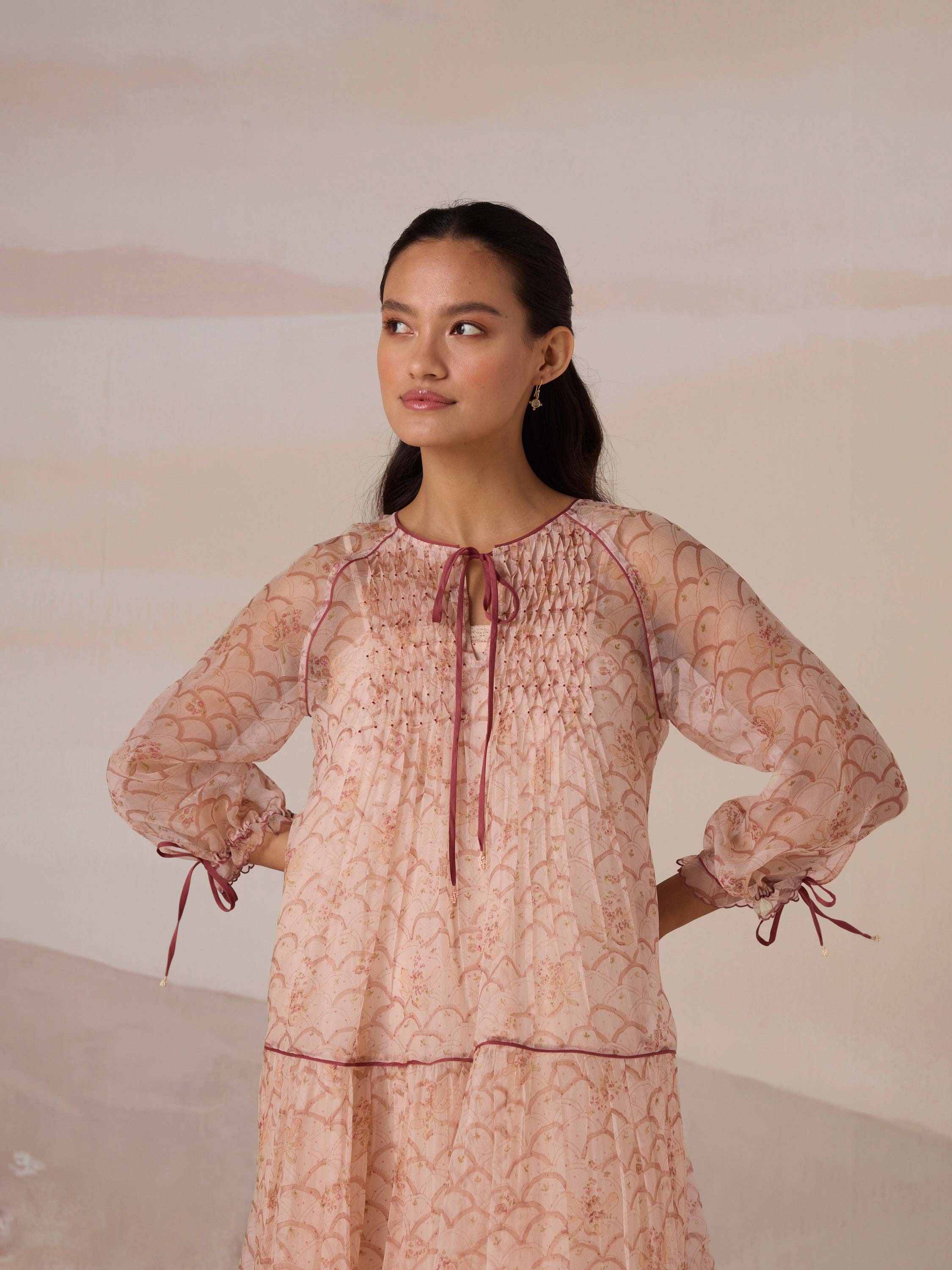 Quiet Veil Organza Dress