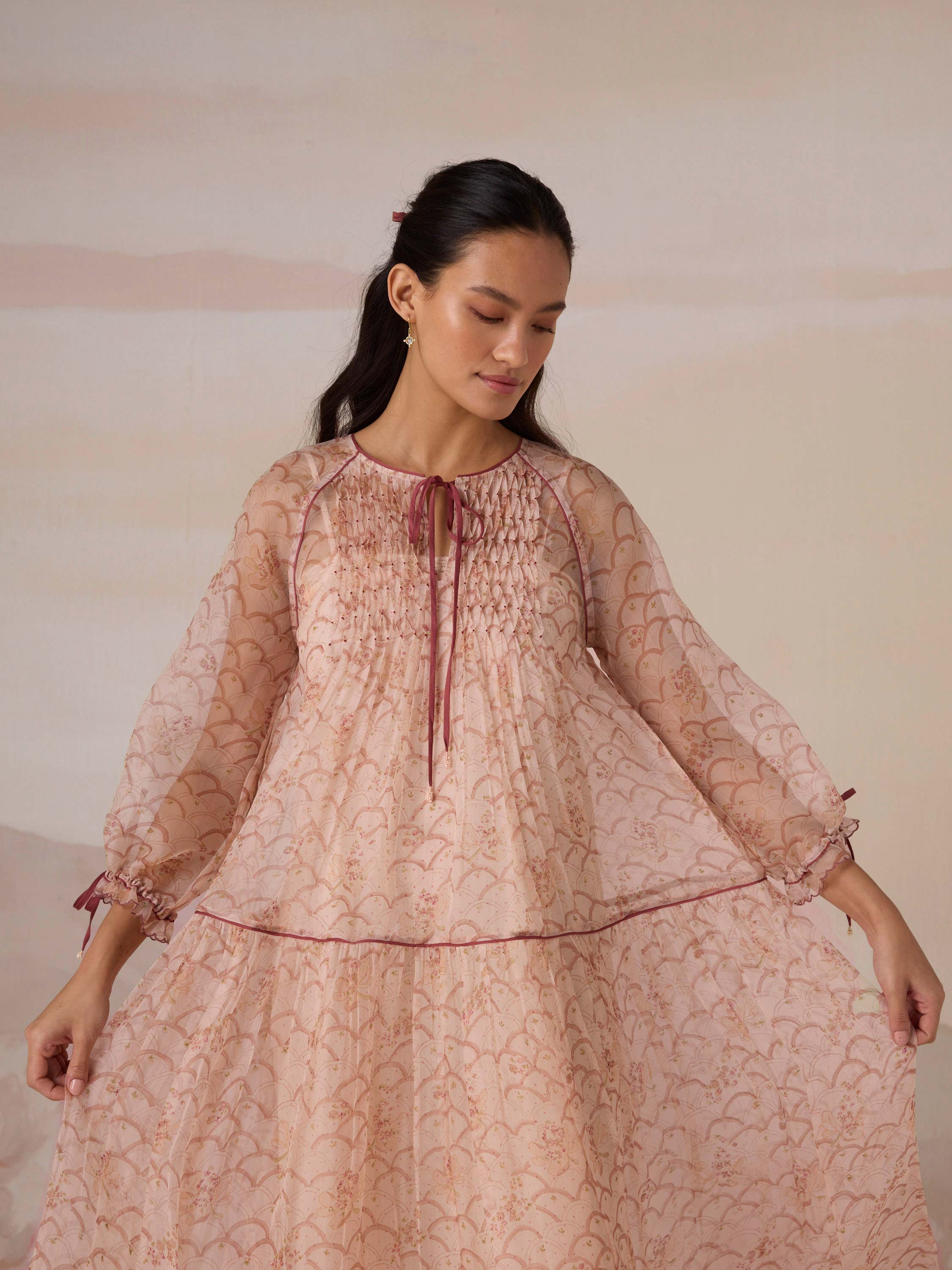 Quiet Veil Organza Dress