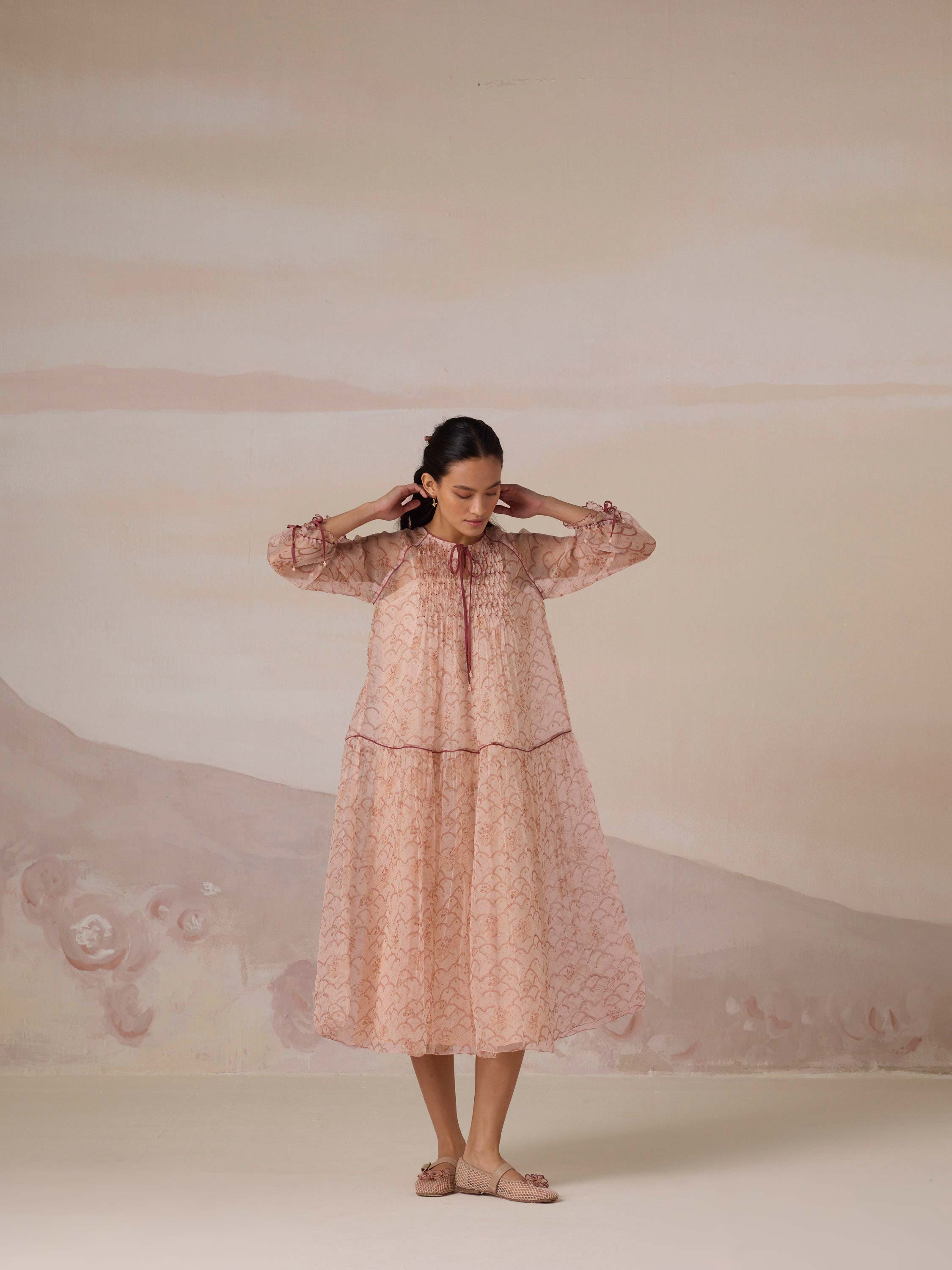 Quiet Veil Organza Dress