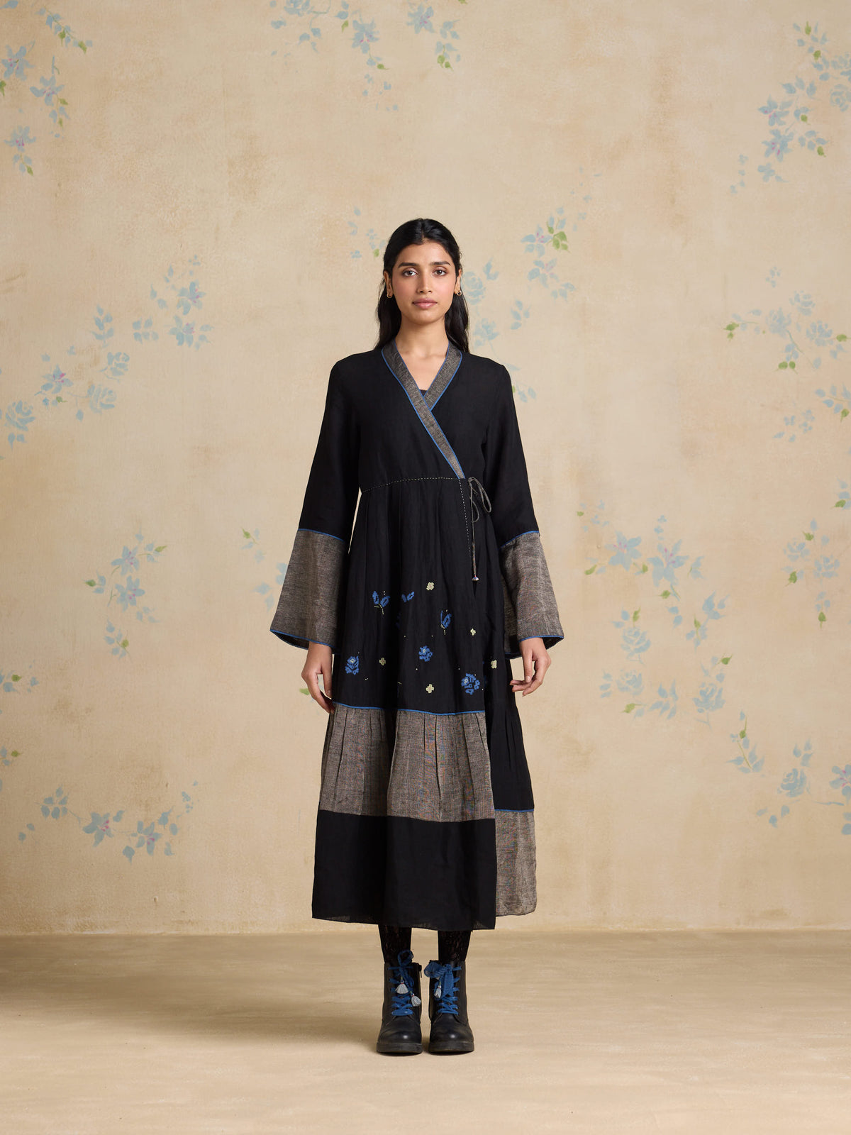 Tara Panelled Wrap Dress