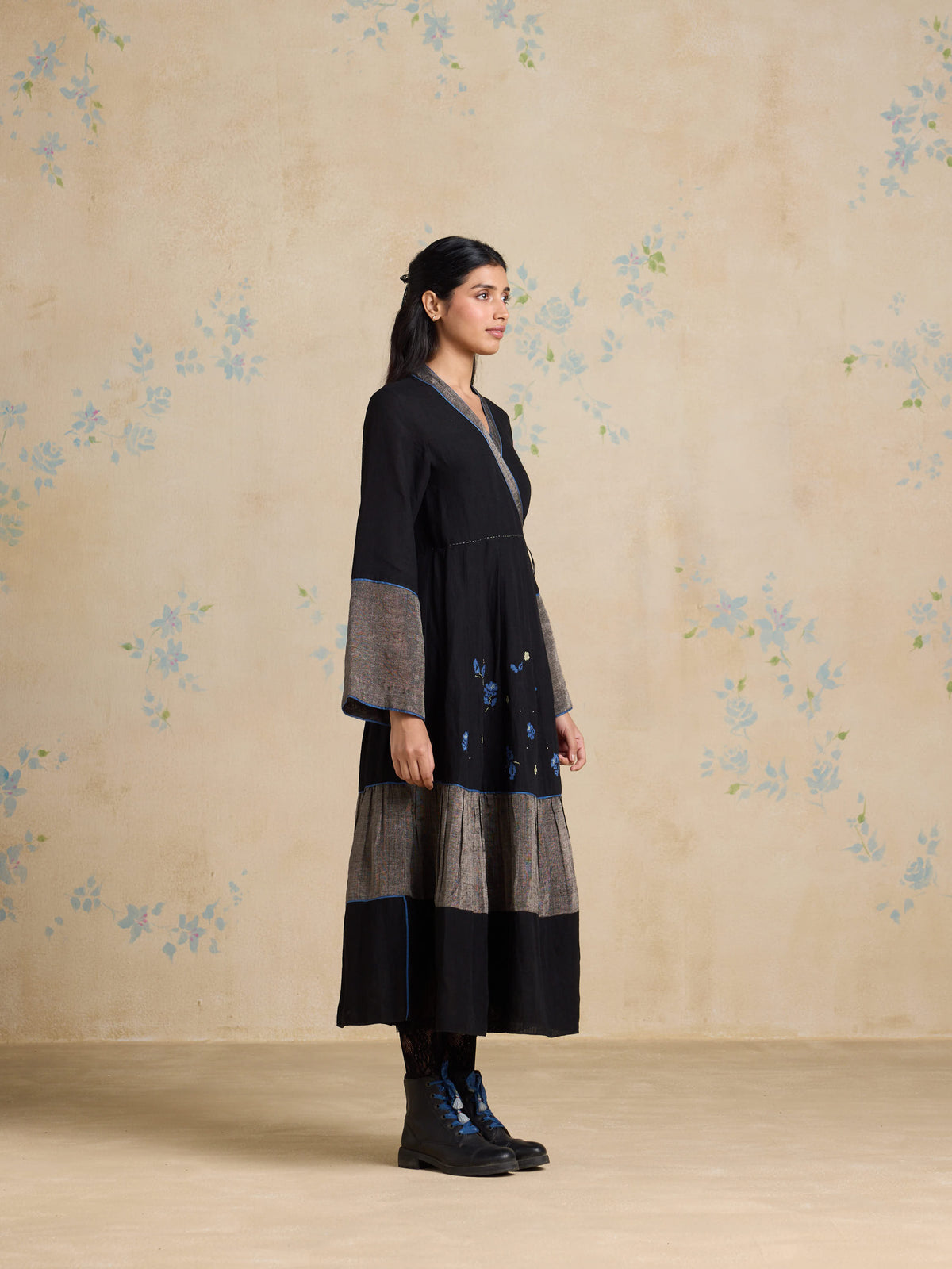 Tara Panelled Wrap Dress