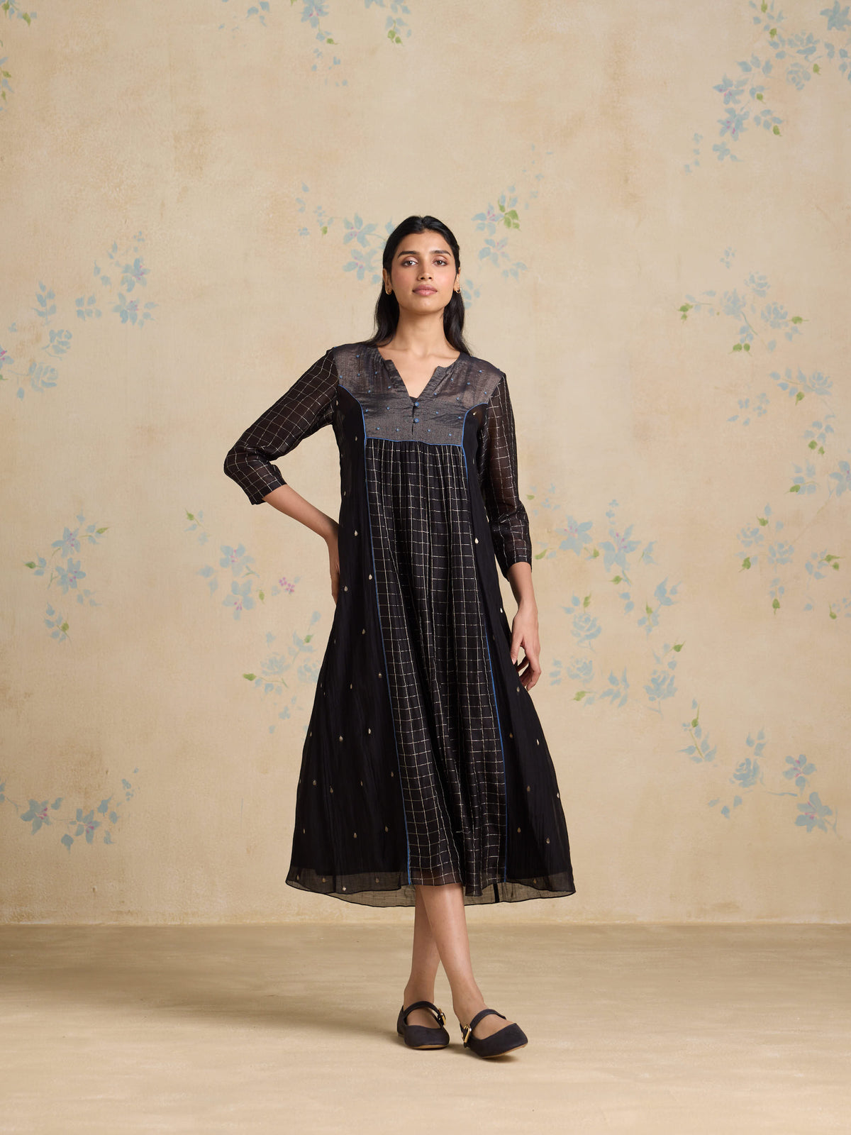 Duskwoven Midi Dress