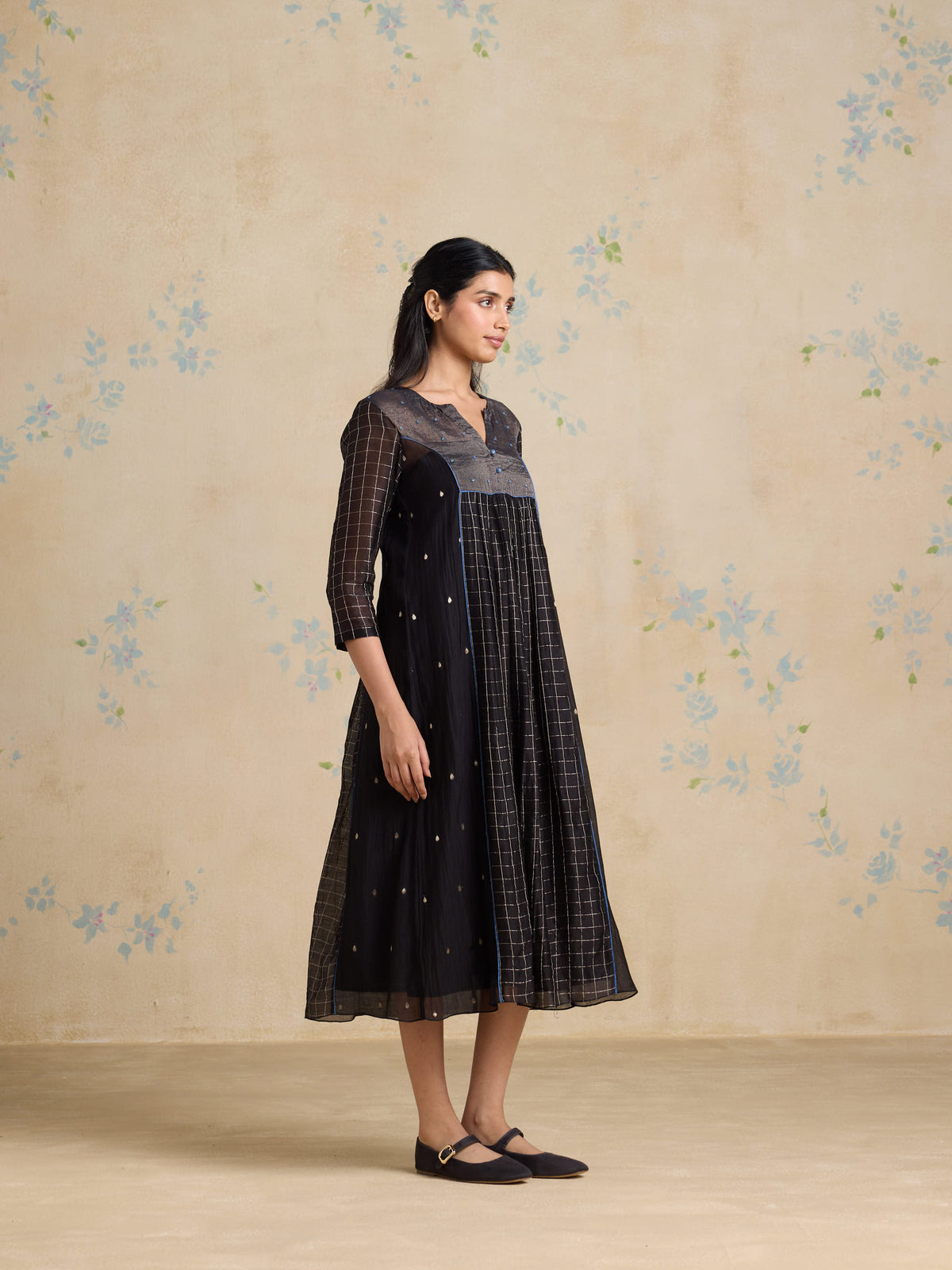 Duskwoven Midi Dress